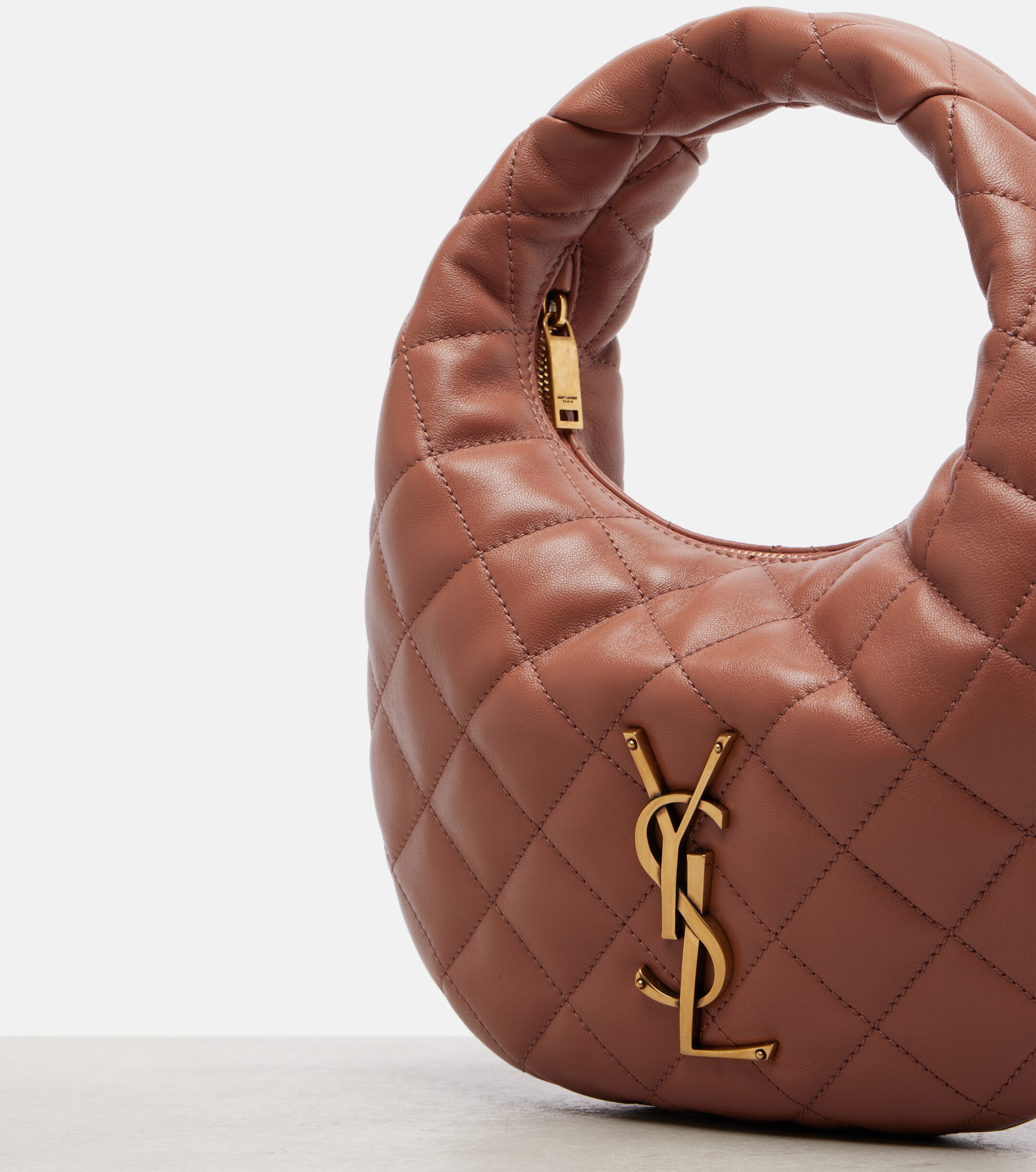 Saint Laurent Icarino Baby quilted leather top-handle bag