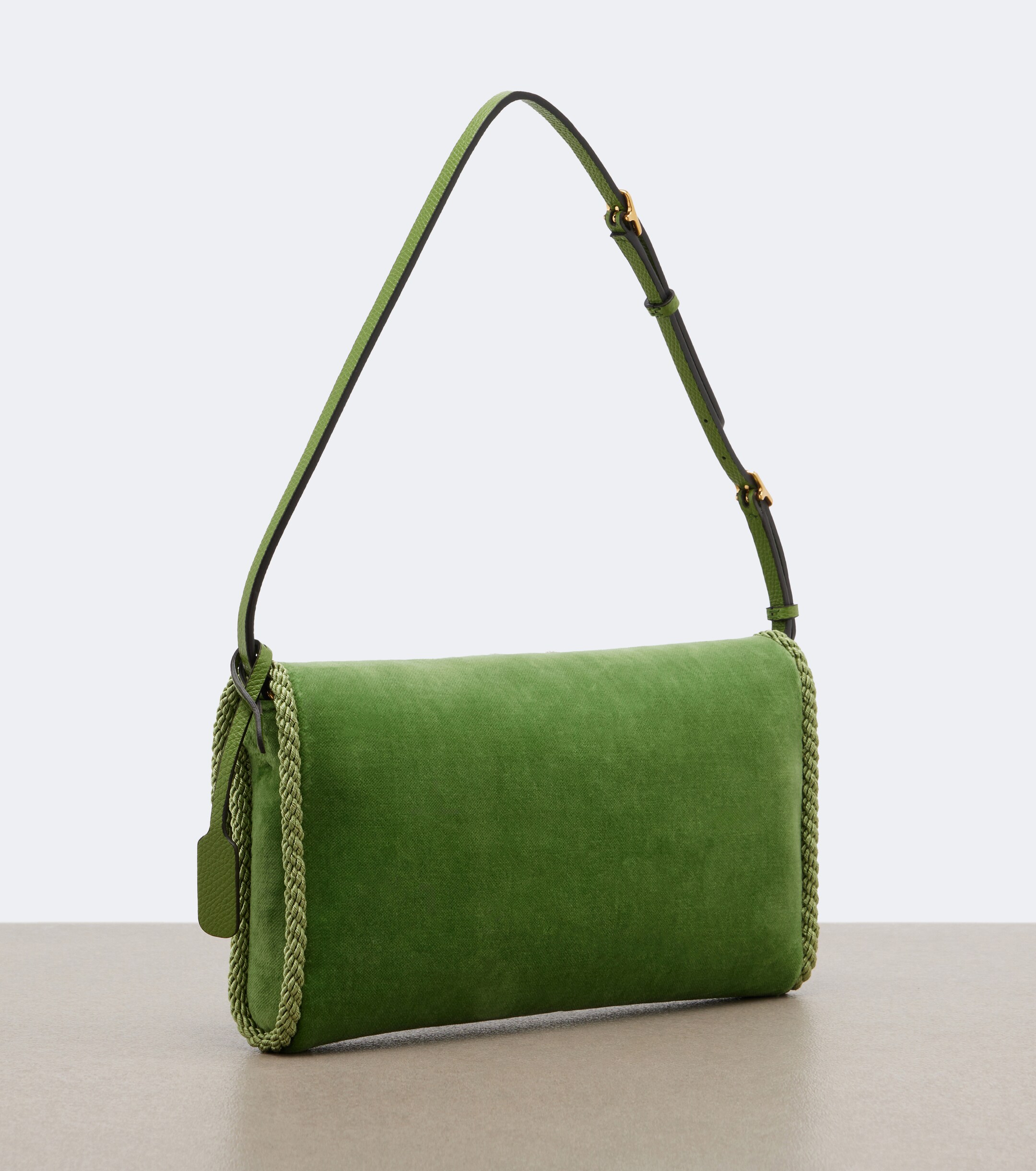 Valentino Garavani DeVain embellished velvet shoulder bag thumbnail