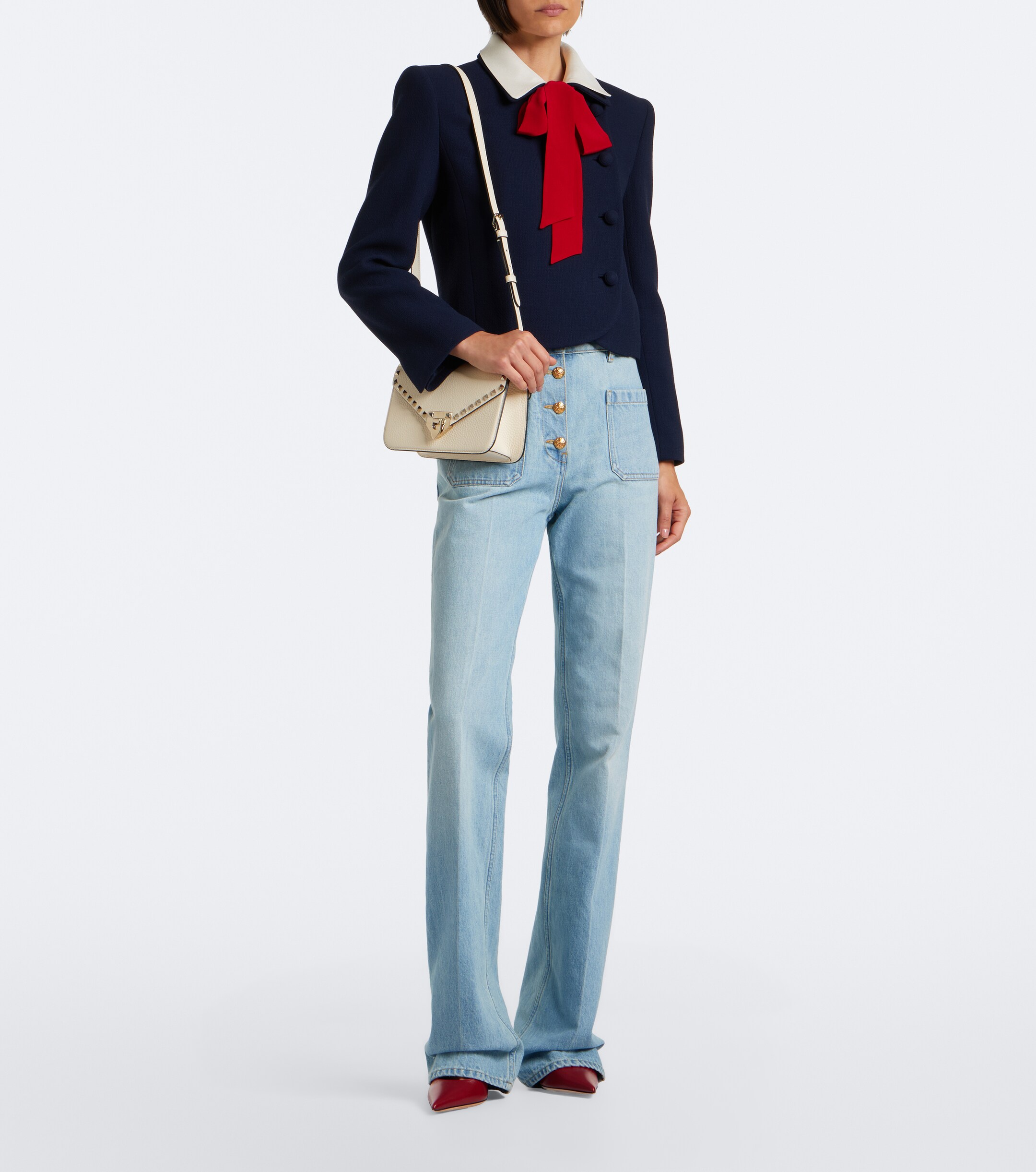 Valentino Garavani Rockstud Small leather shoulder bag thumbnail