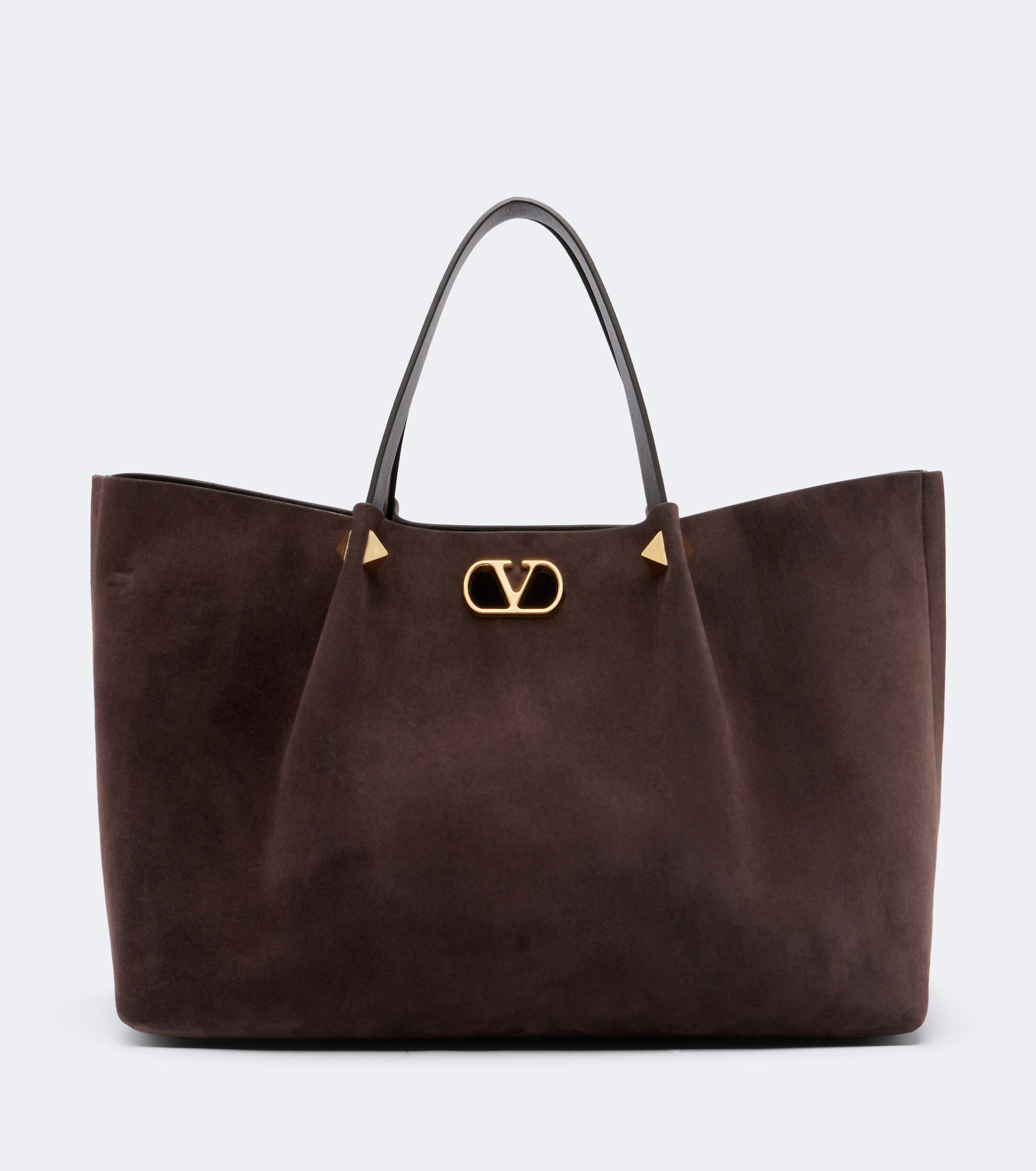 Valentino Garavani VLogo Signature Large suede tote bag