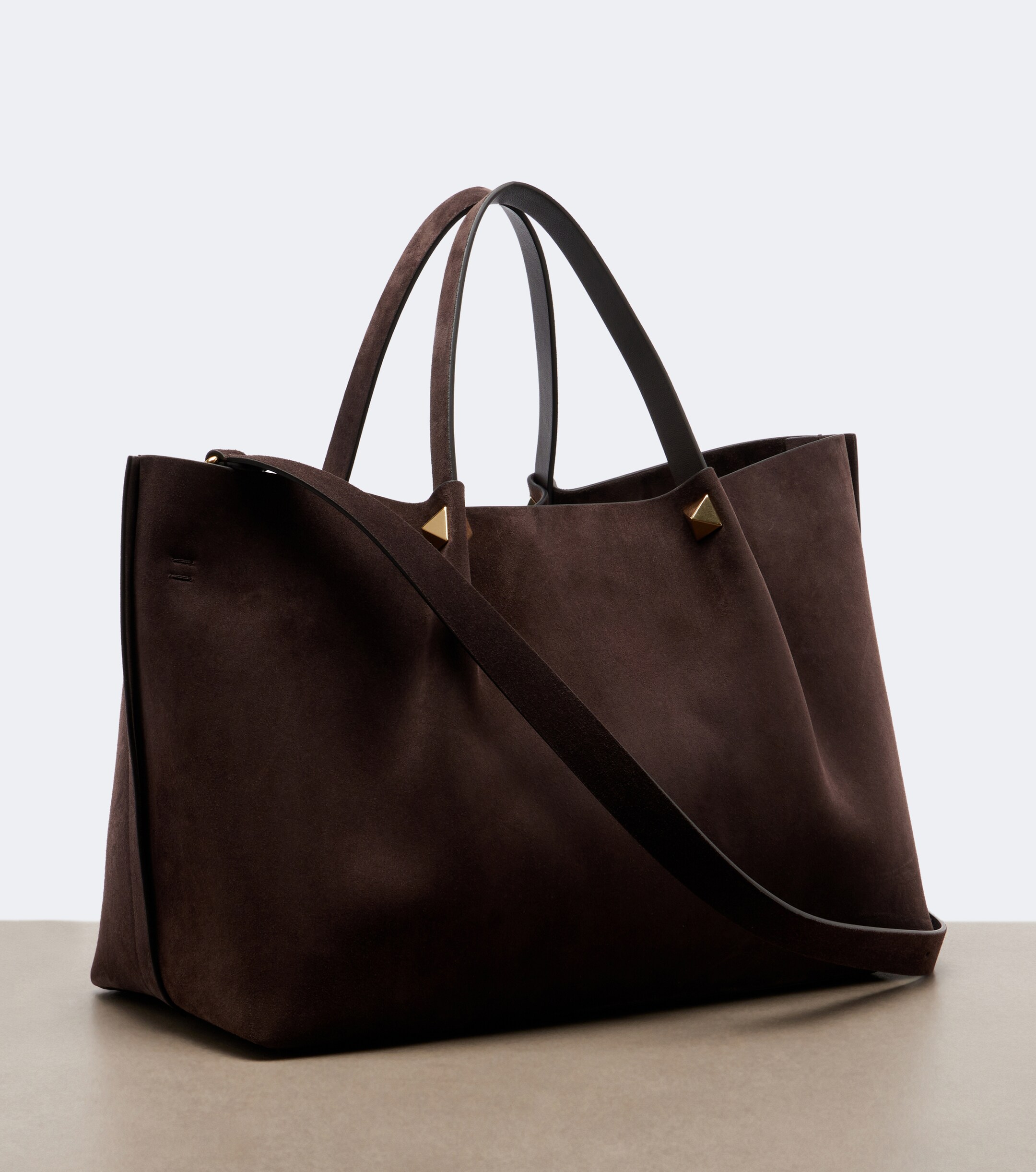 Valentino Garavani VLogo Signature Large suede tote bag thumbnail
