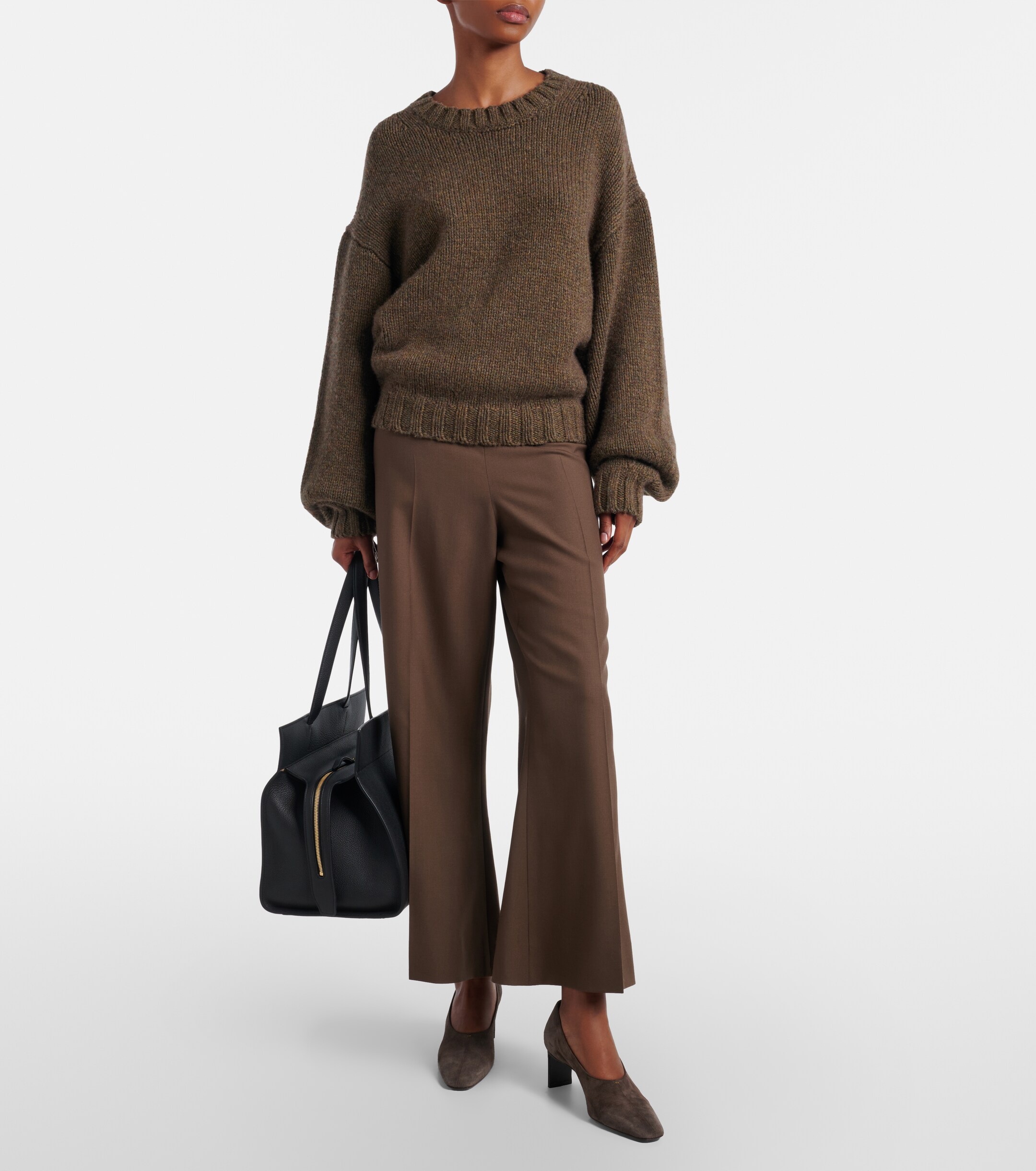 KHAITE Crosby leather tote bag