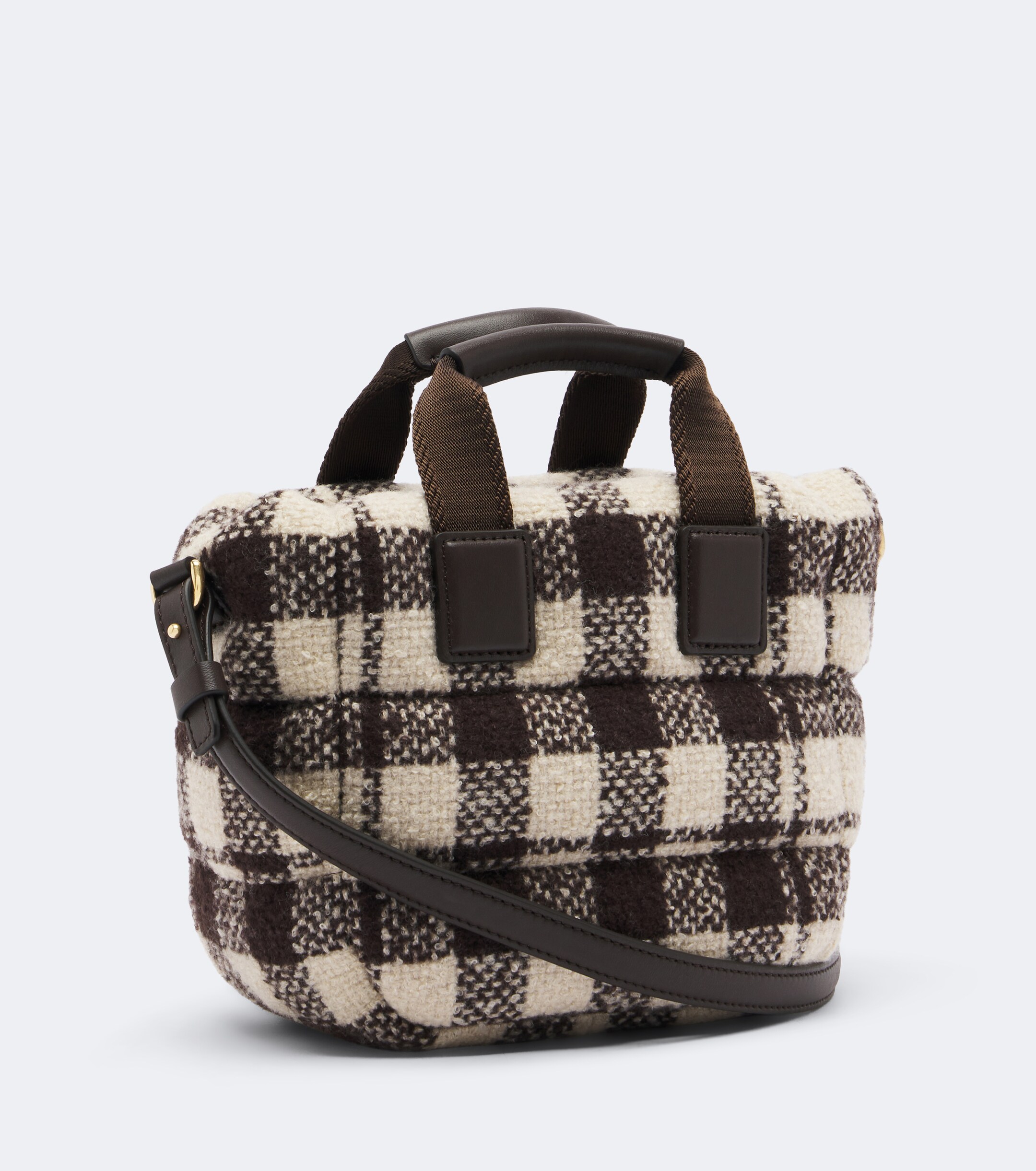 Moncler Caradoc Mini checked canvas tote bag