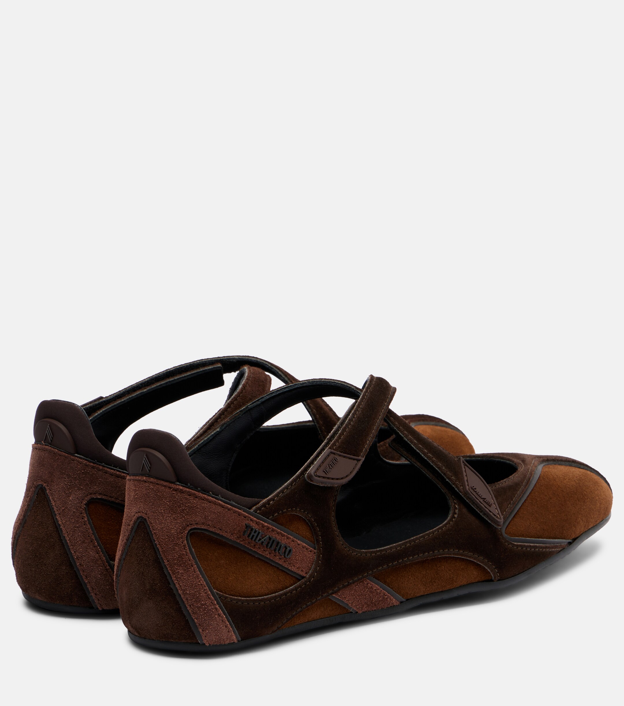 THE ATTICO The Attico Floor 01 suede ballet flats