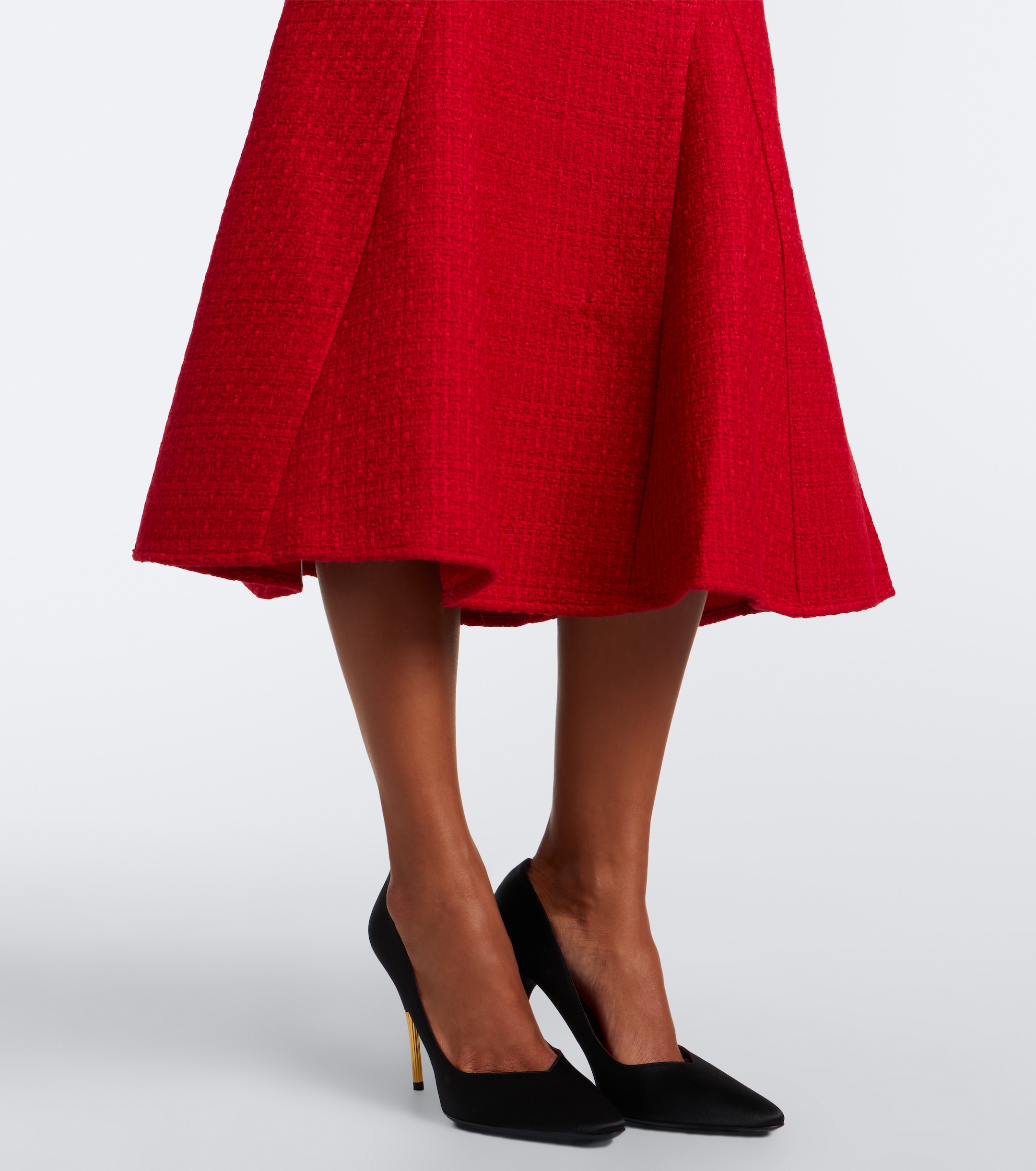 Roland Mouret Roland Mouret Belted asymmetric bouclé cocktail dress