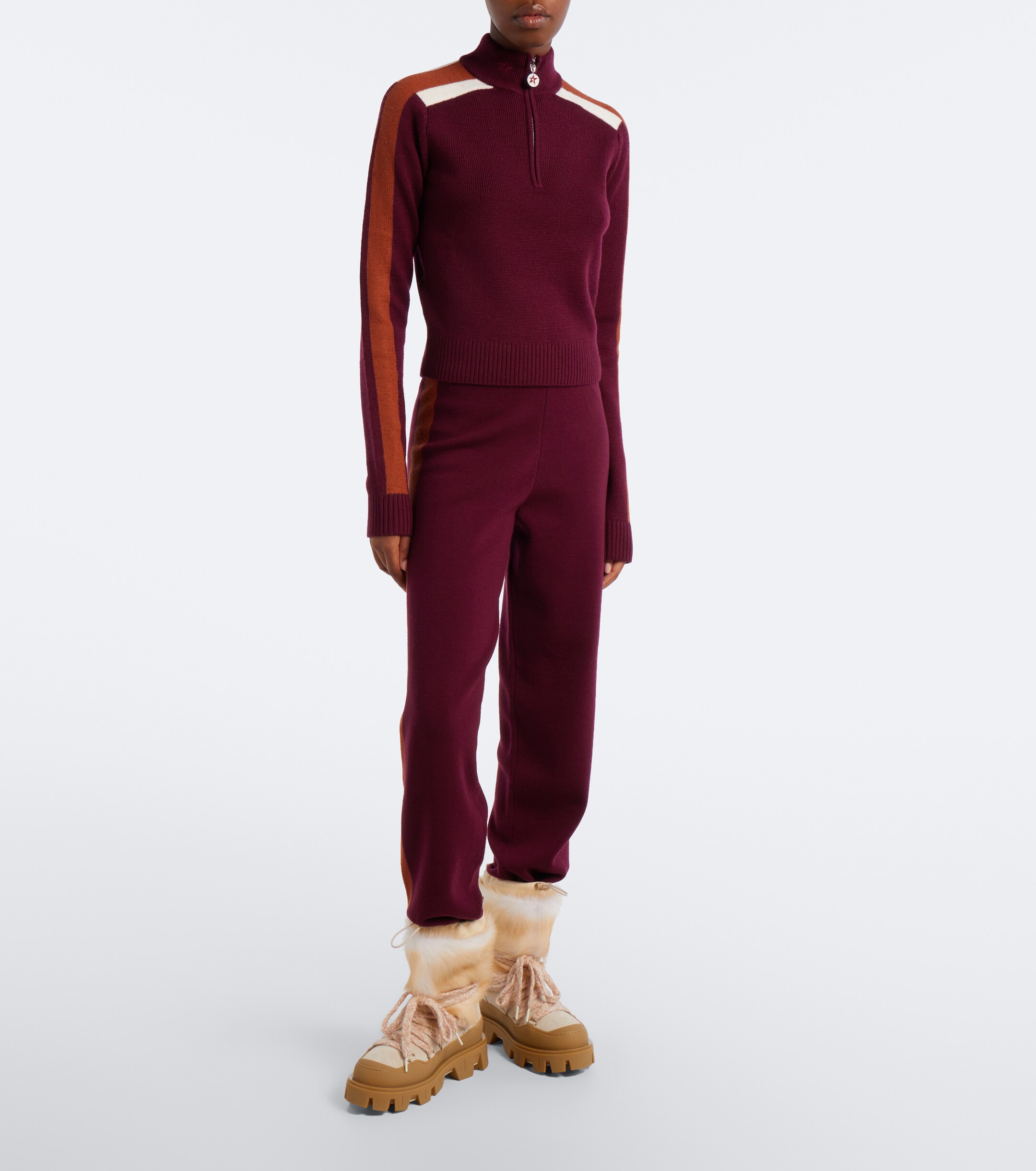 PERFECT MOMENT Perfect Moment LA Tour wool half-zip ski top