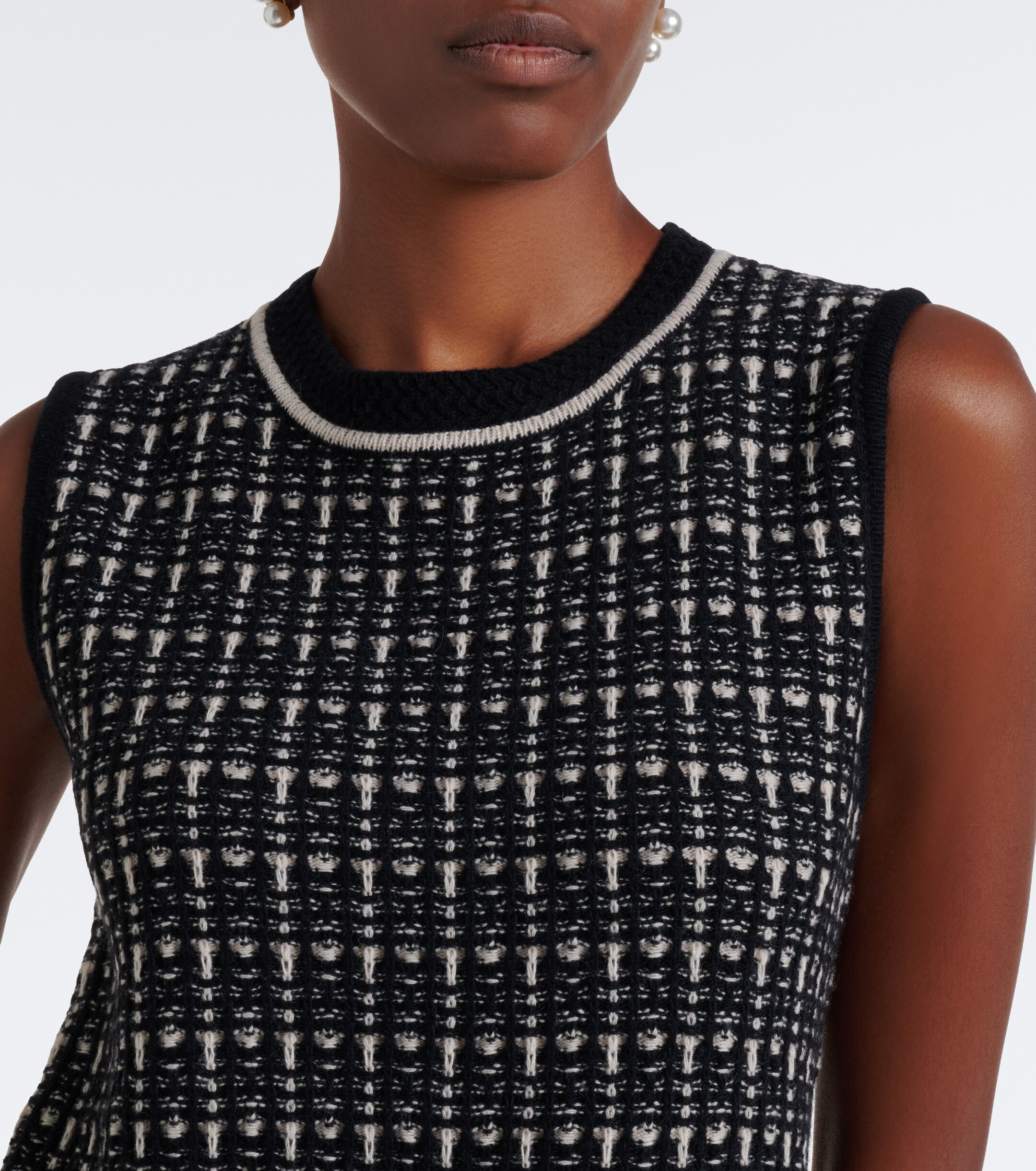 S Max Mara 'S Max Mara Wool and cashmere bouclé minidress