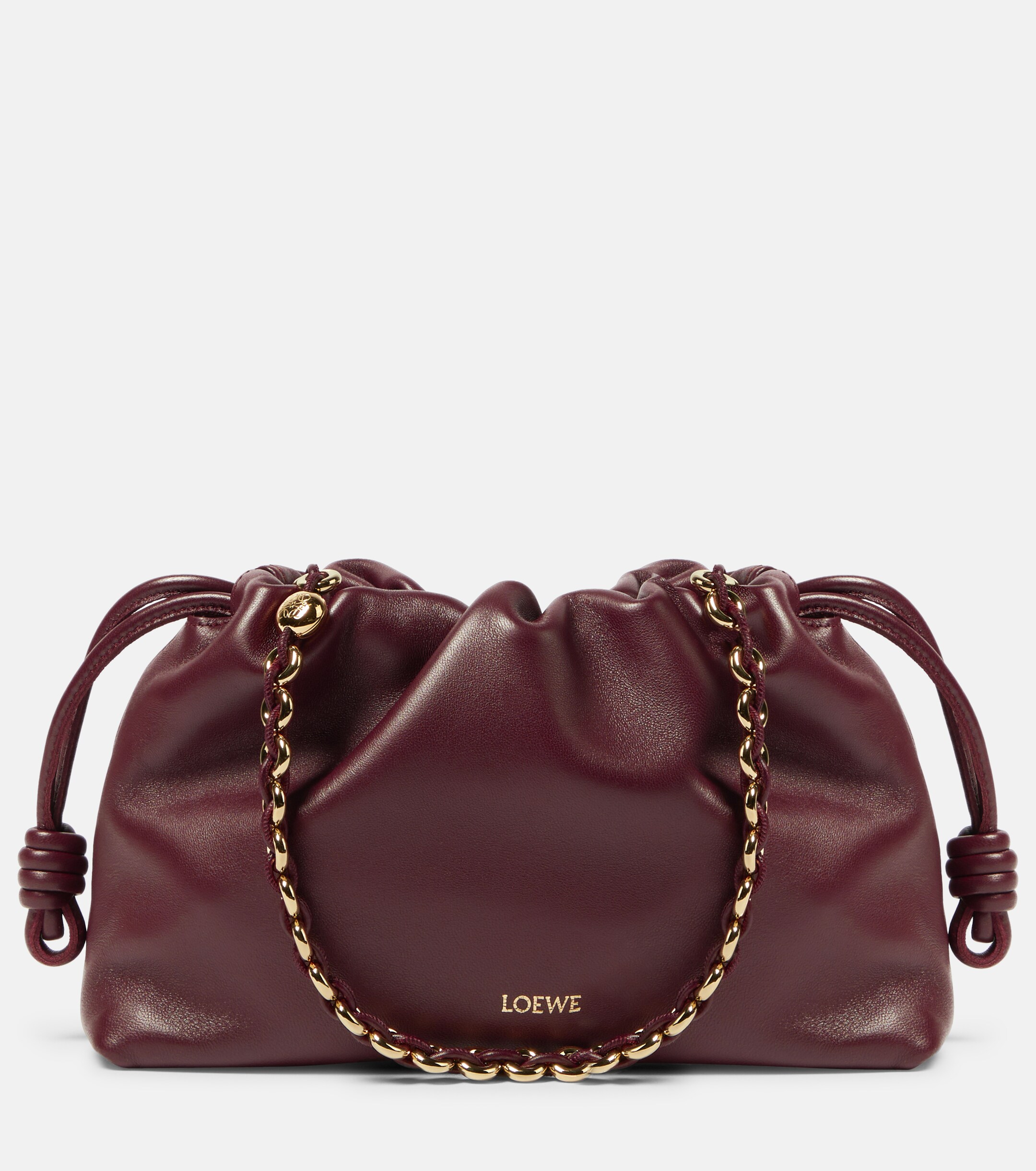 Loewe Flamenco leather clutch
