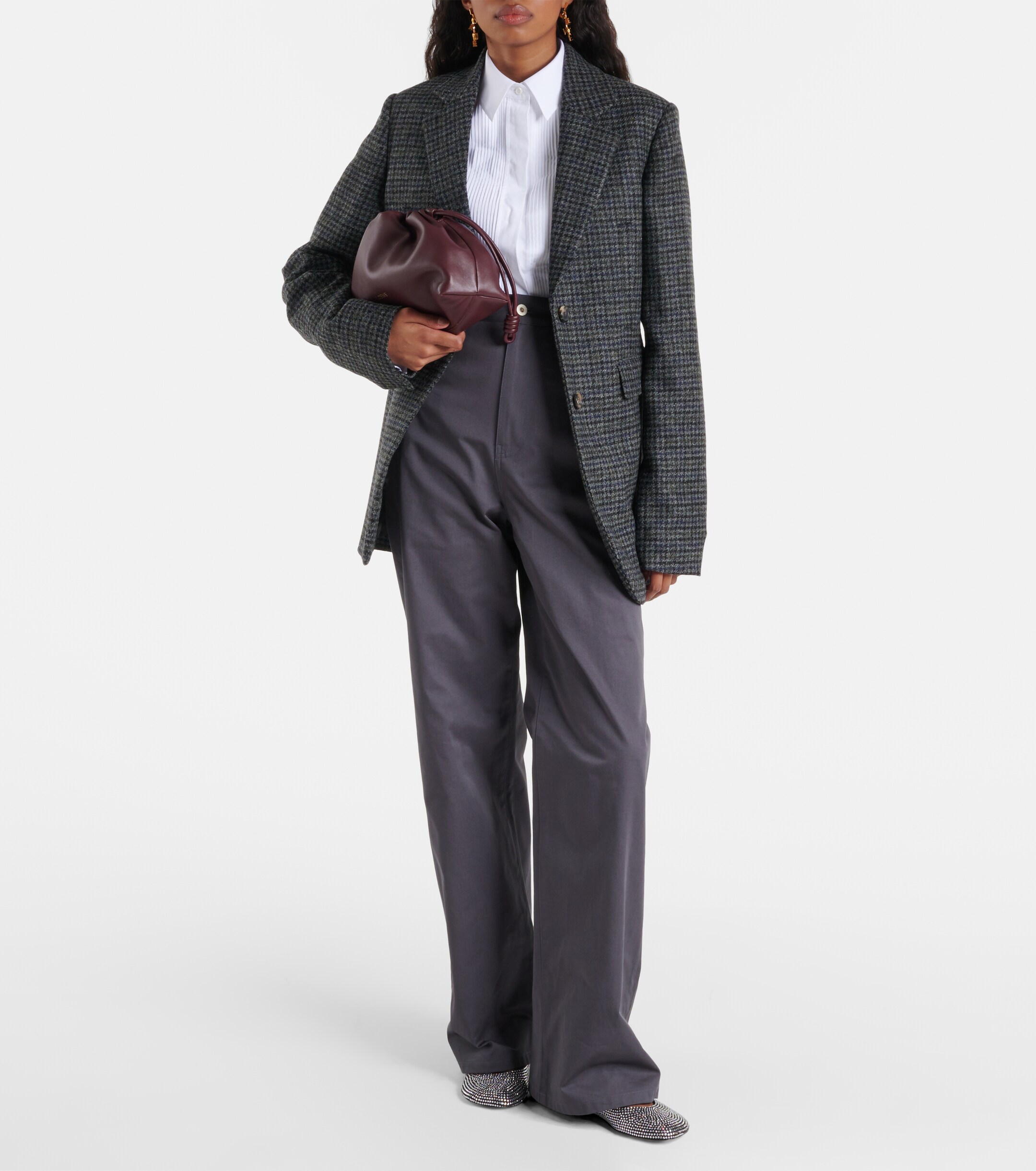 Loewe Flamenco leather clutch