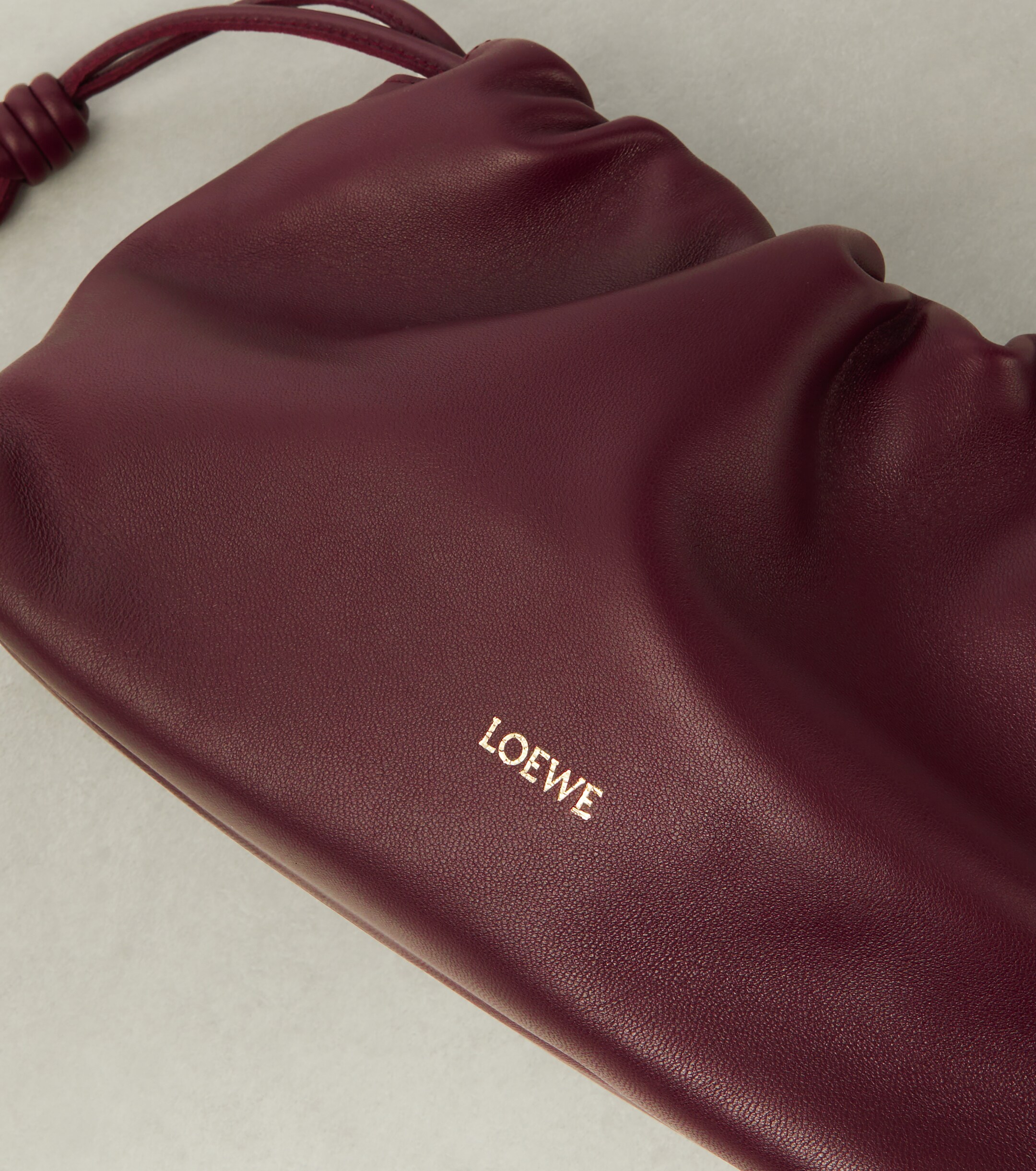 Loewe Flamenco leather clutch