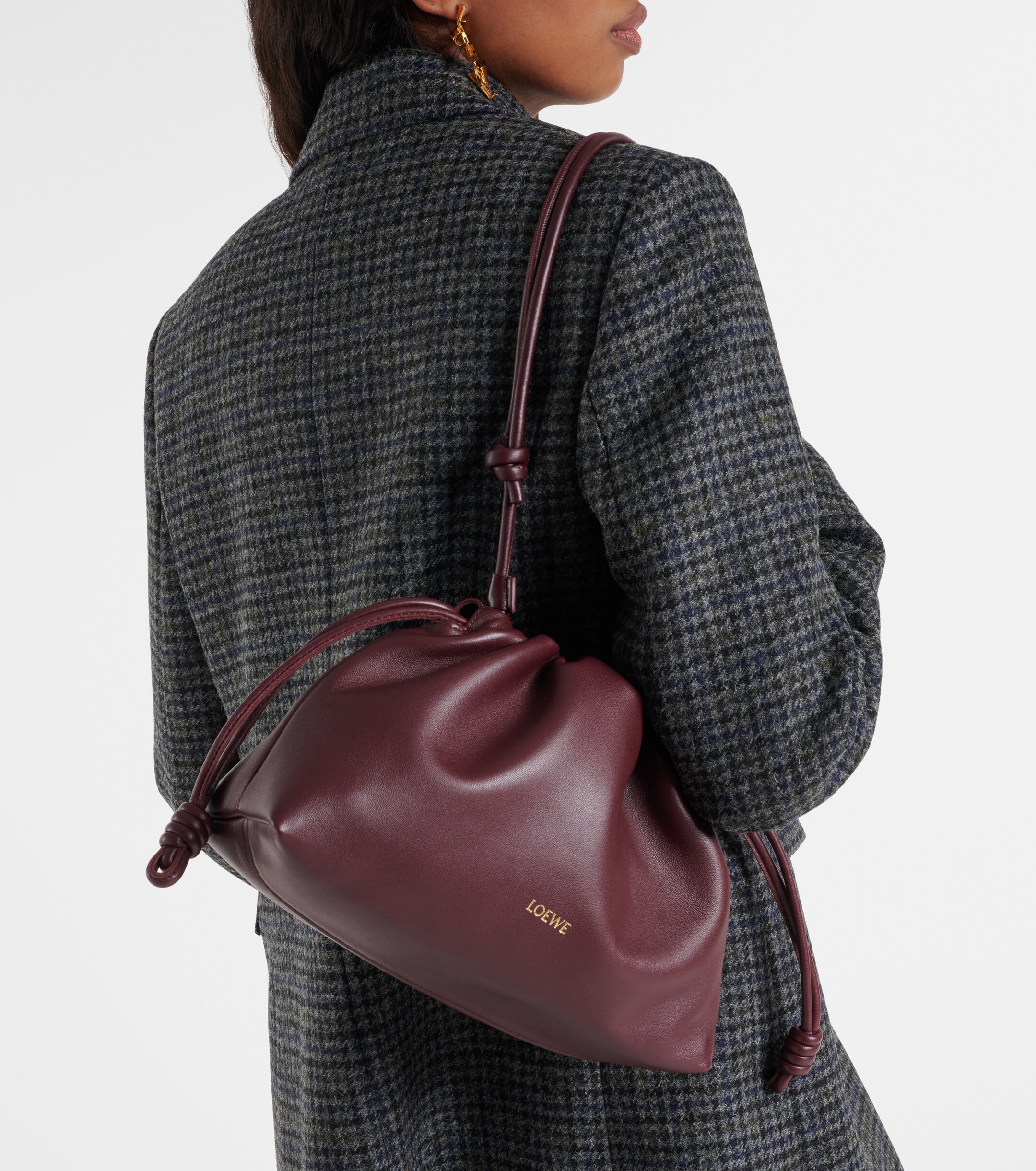 Loewe Flamenco leather clutch