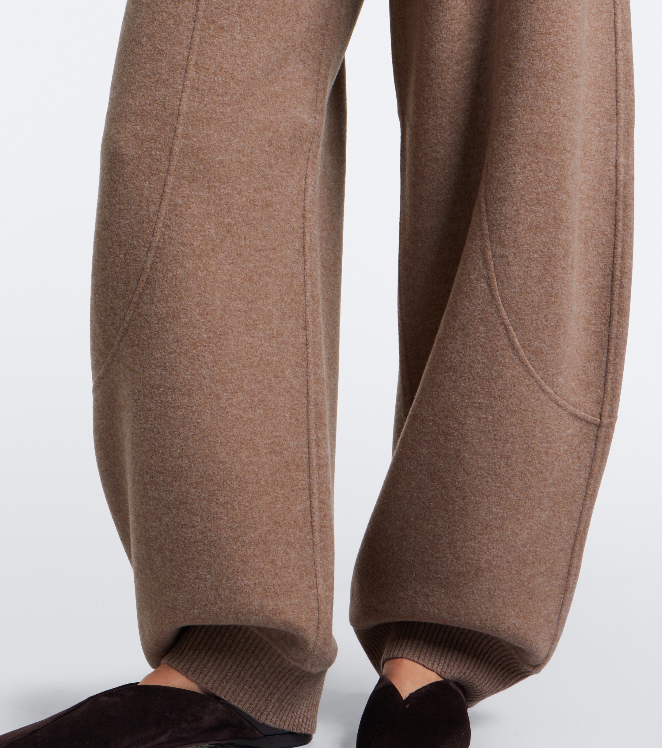 Max Mara Max Mara Wool and cashmere-blend barrel-leg pants