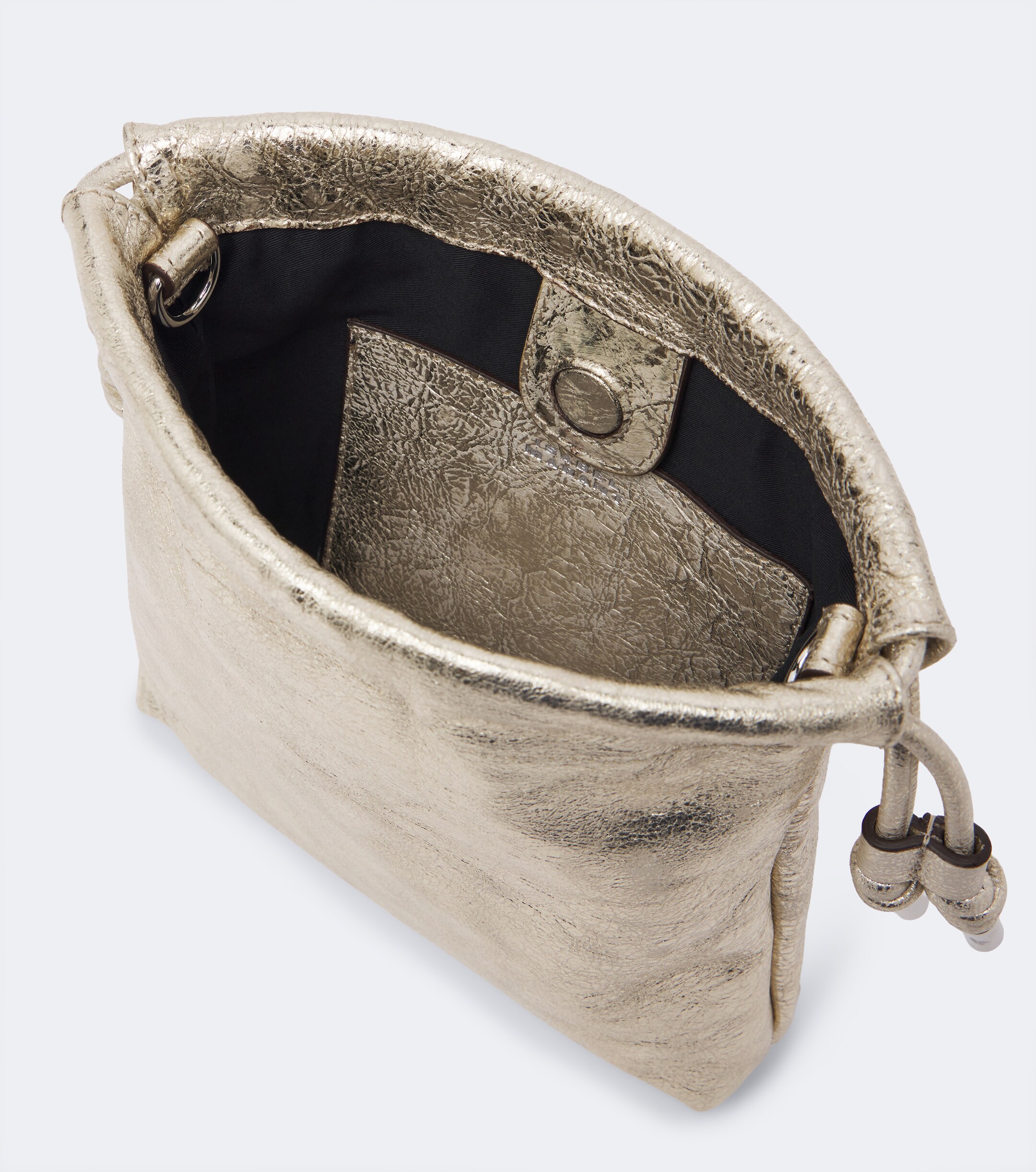 Isabel Marant Isabel Marant Silven Mini metallic leather crossbody bag