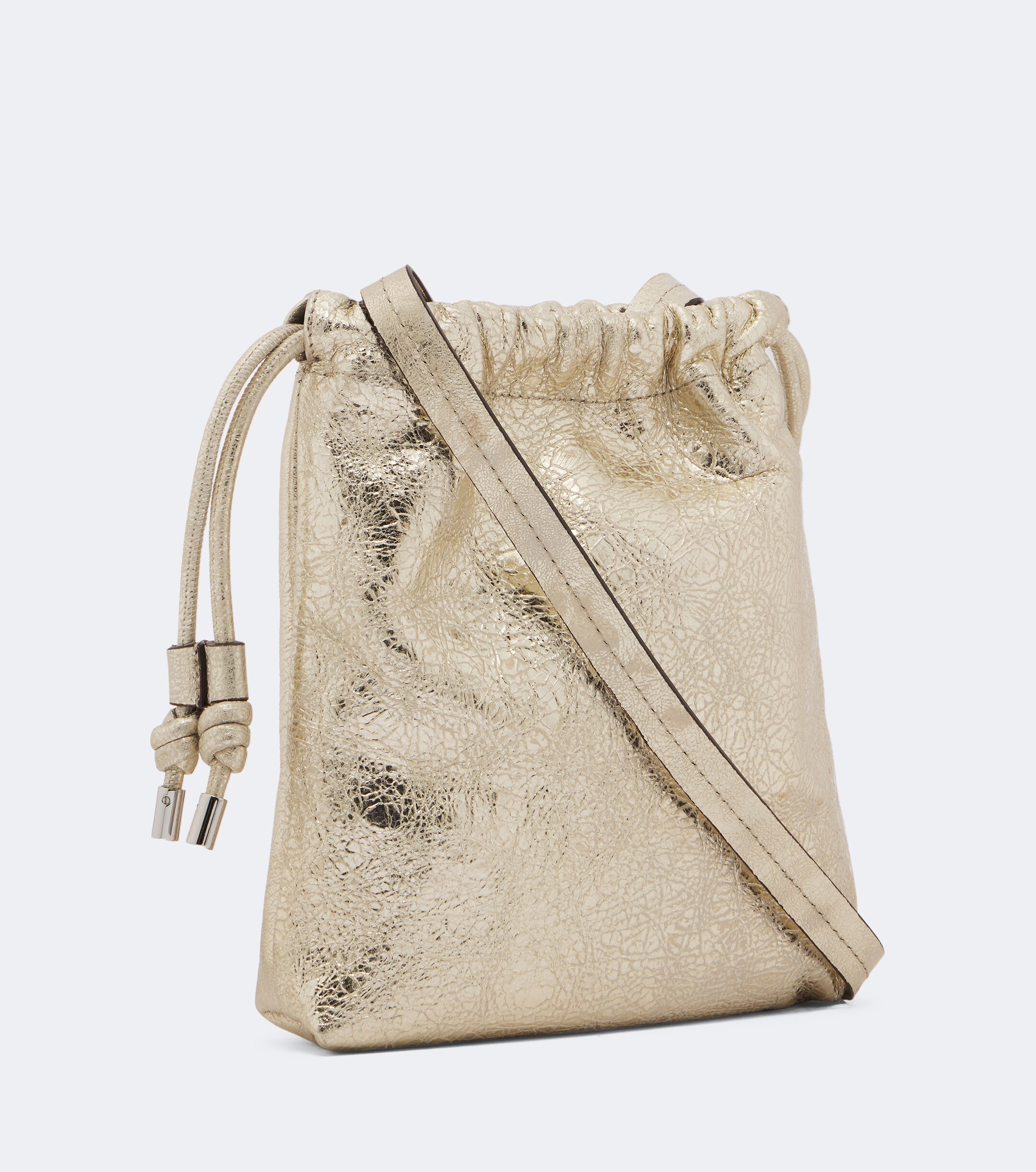 Isabel Marant Isabel Marant Silven Mini metallic leather crossbody bag
