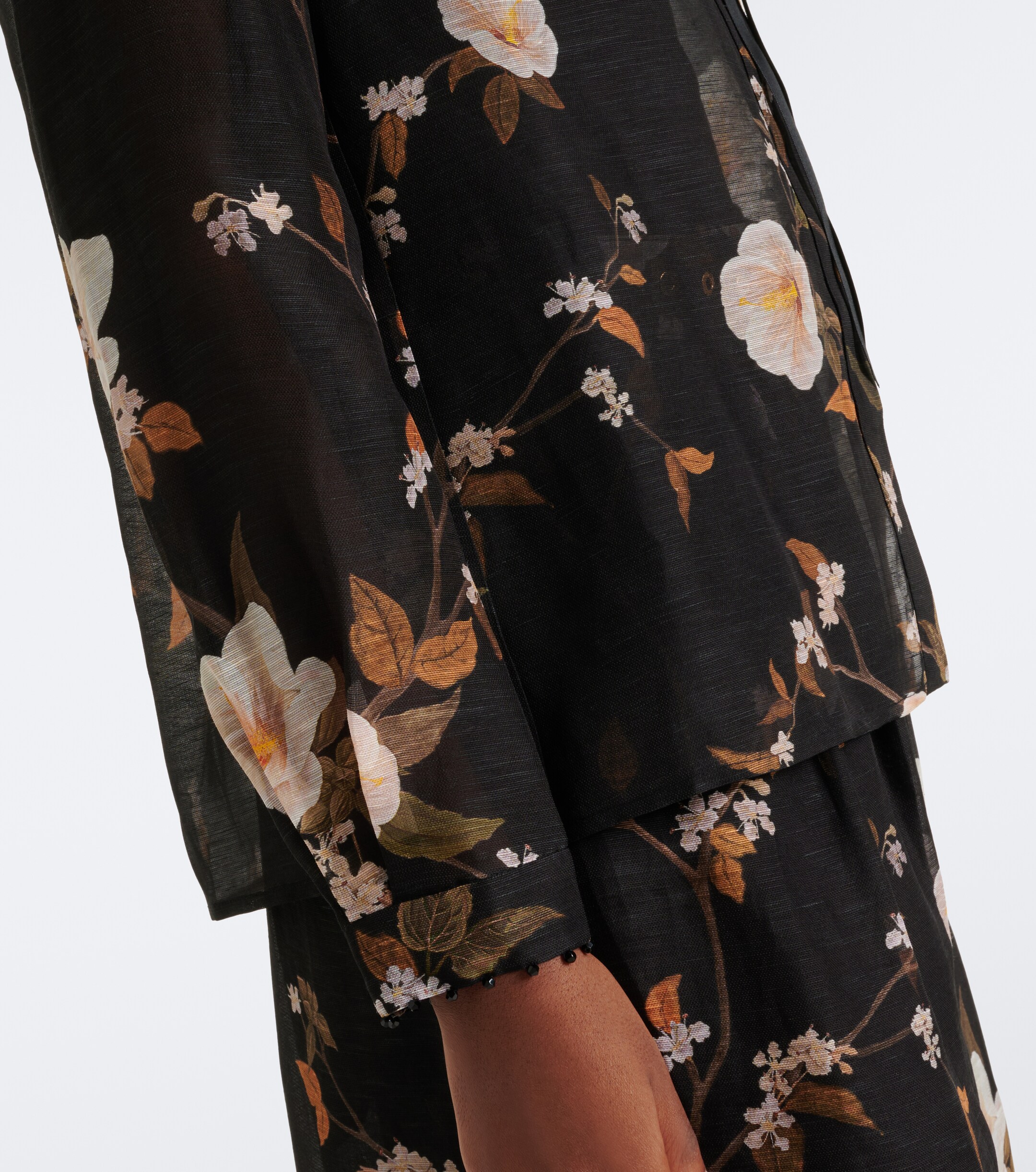 Zimmermann Zimmermann Ascent bow-detail linen and silk blouse