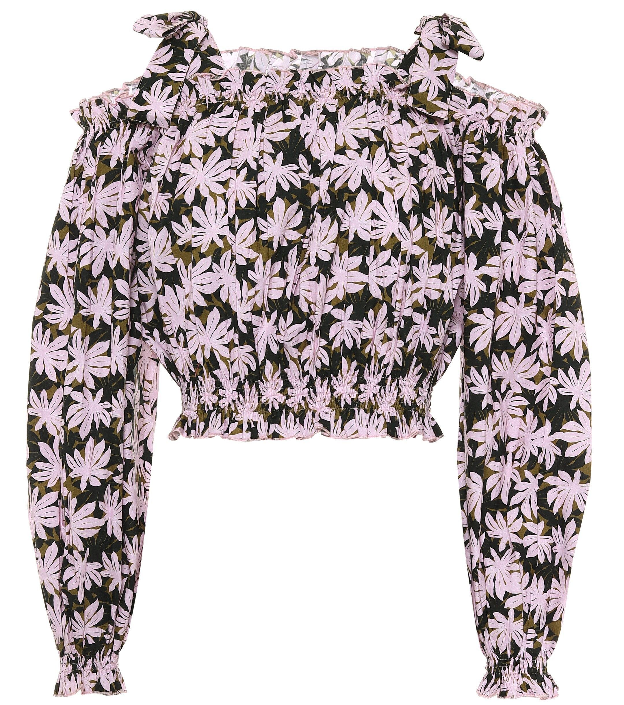 Alexandra Miro Gypsy printed cotton crop top thumbnail
