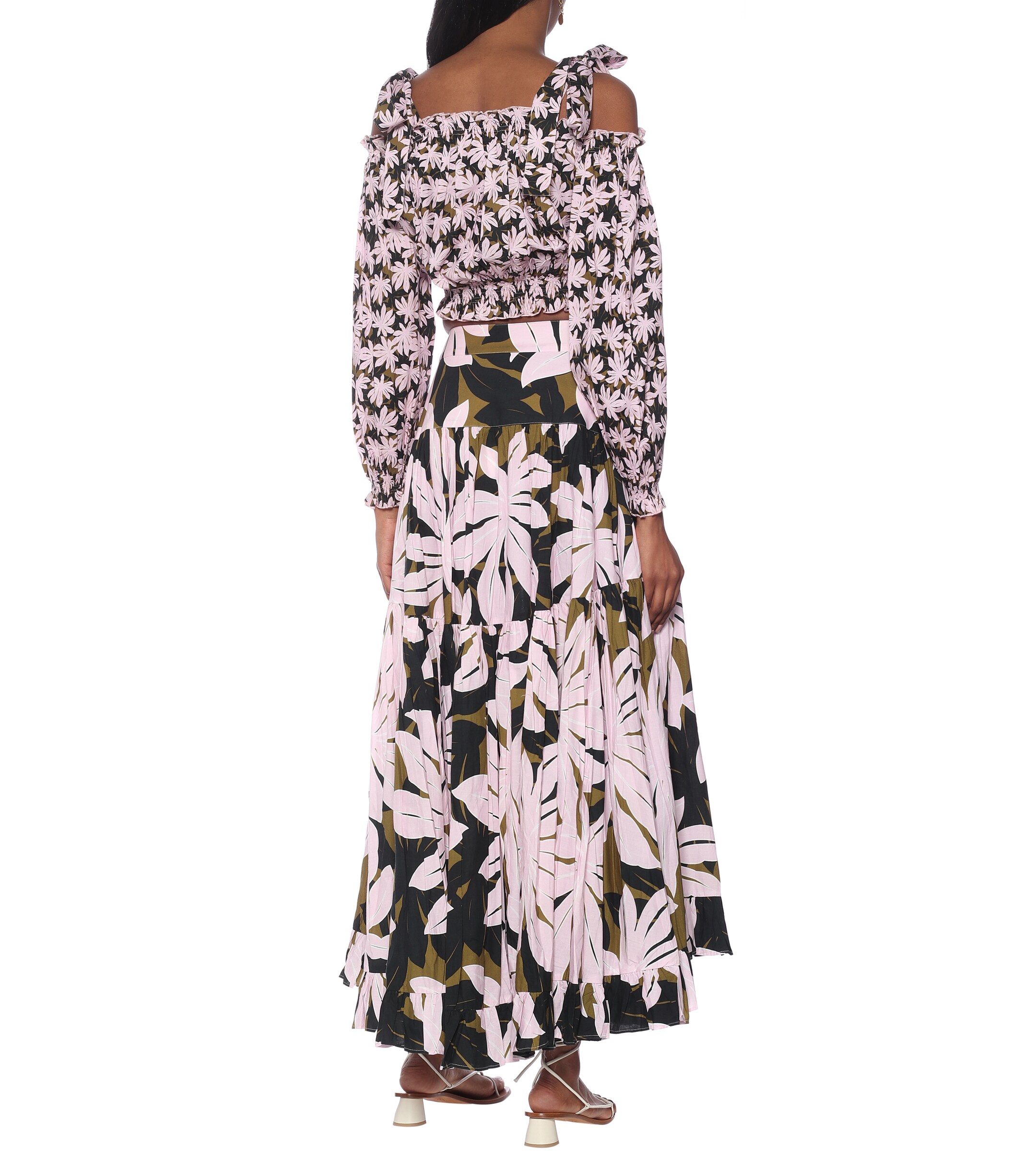 Alexandra Miro Gypsy printed cotton crop top thumbnail