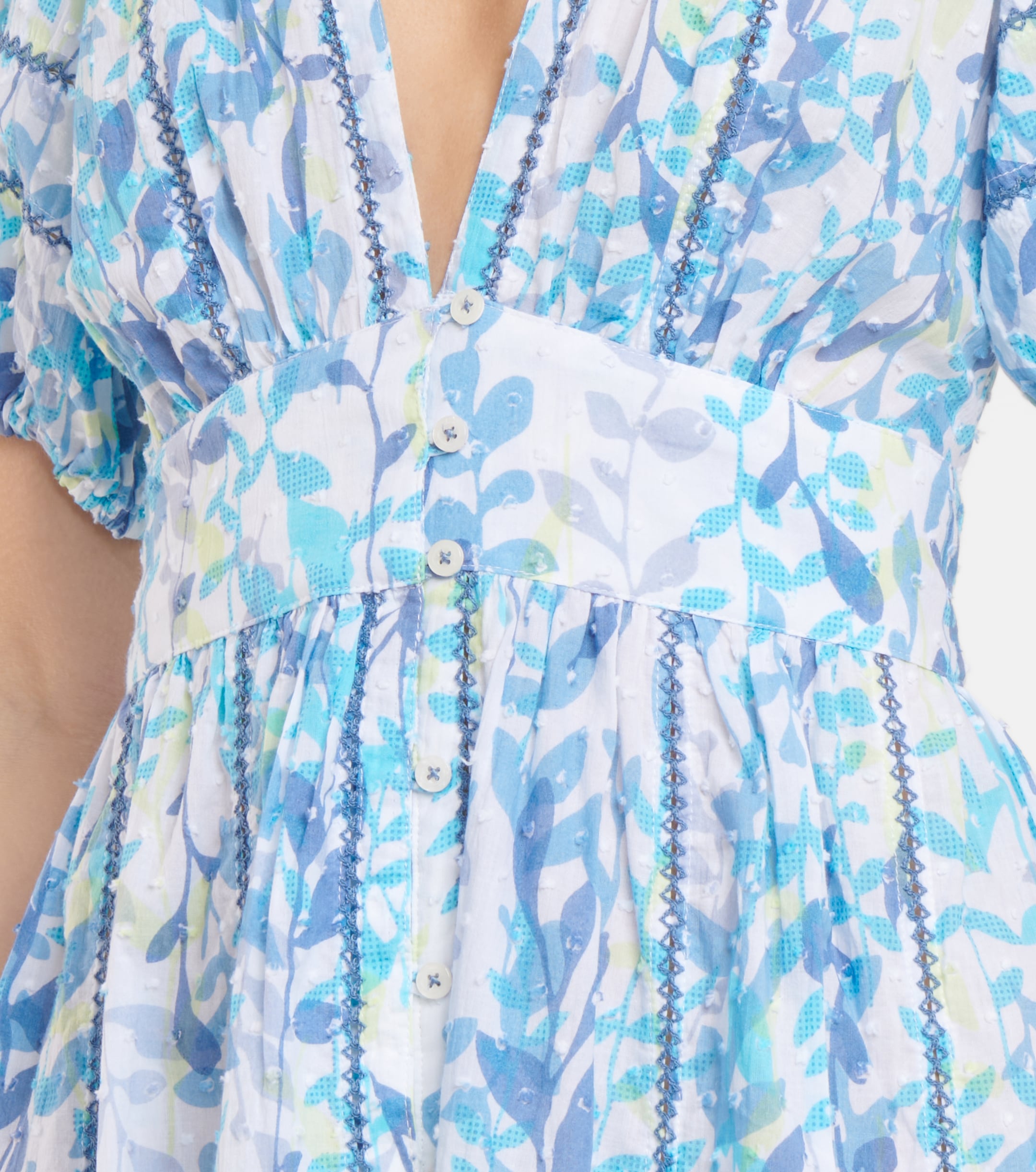 Poupette St Barth Reine floral cotton midi dress