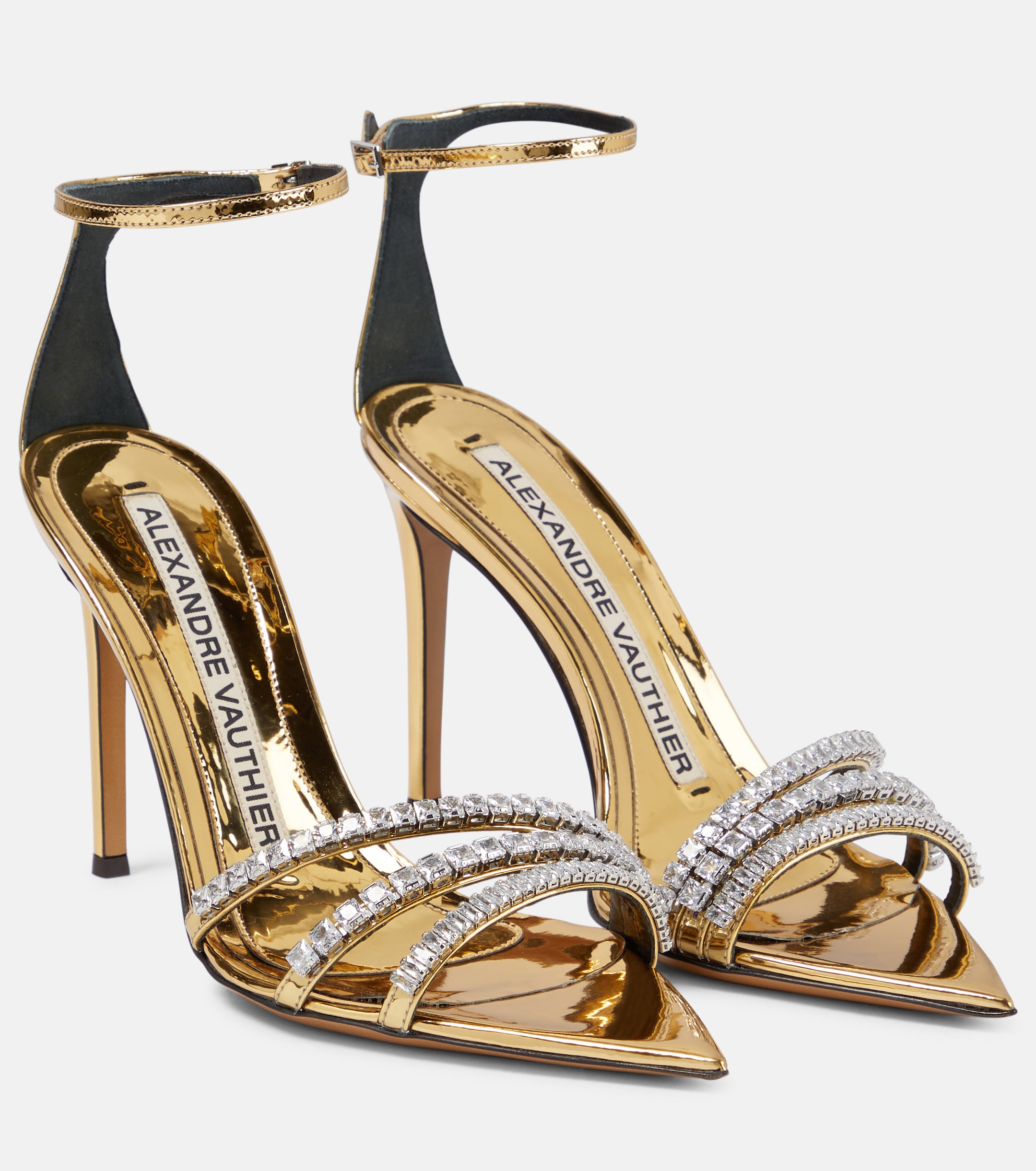 Alexandre Vauthier Embellished patent leather sandals