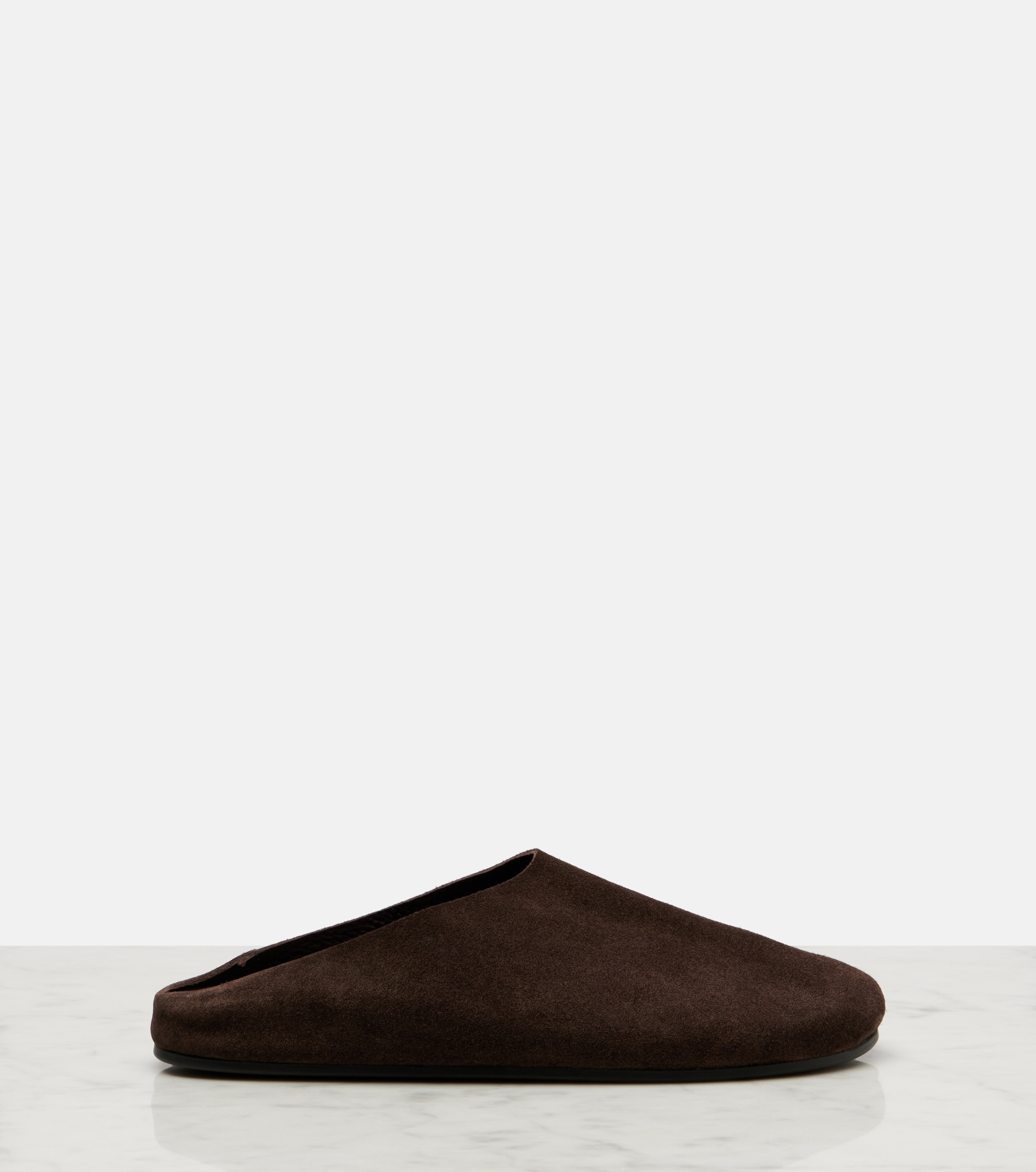 The Row Hudson suede mules