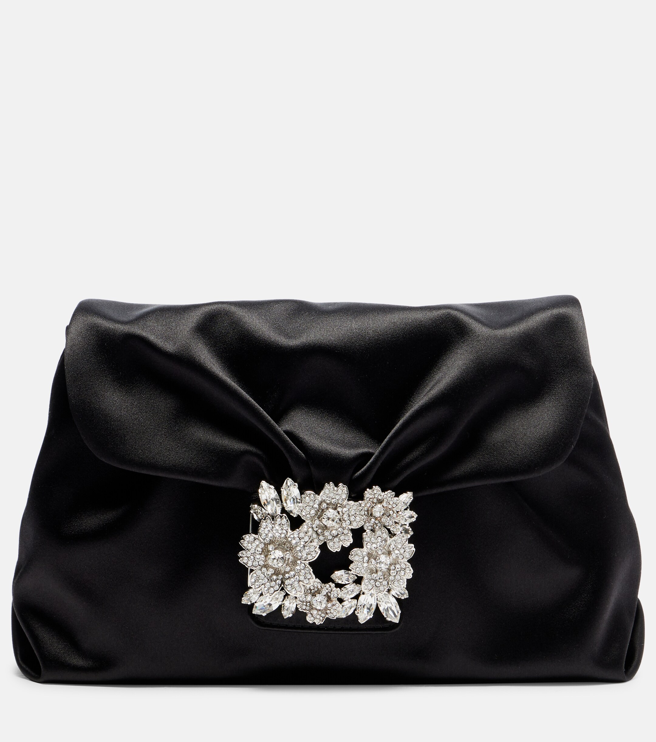 ROGER VIVIER Efflorescence Mini satin clutch