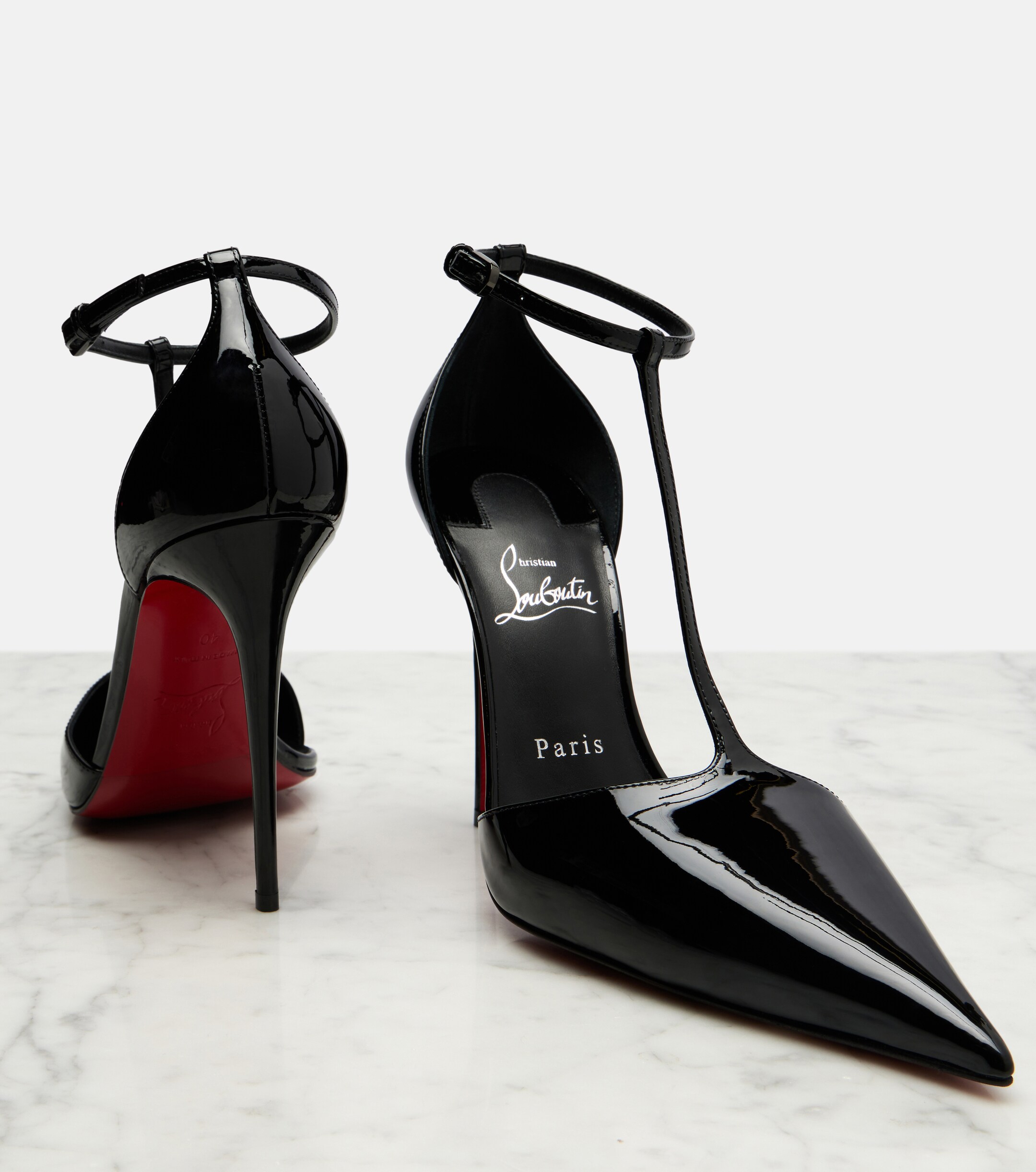 CHRISTIAN LOUBOUTIN Kate patent leather pumps