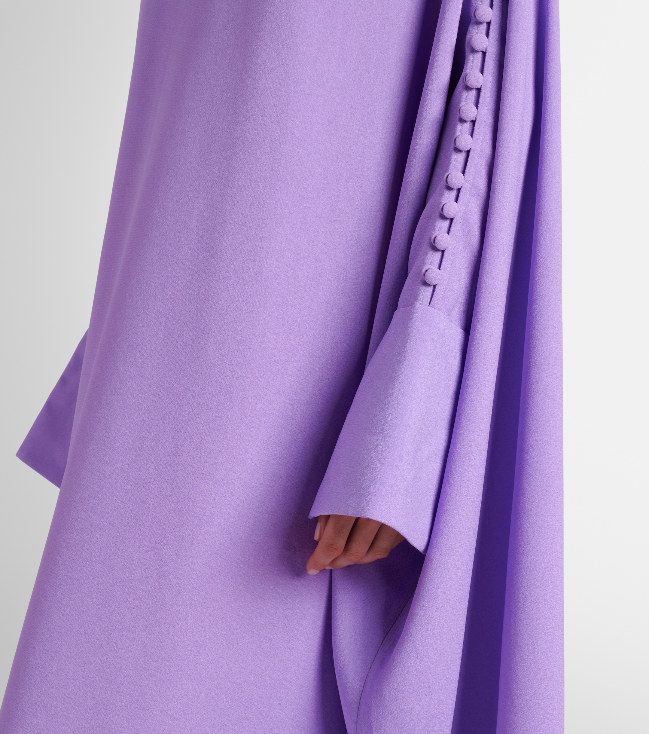 Taller Marmo Mila off-shoulder crêpe cady kaftan