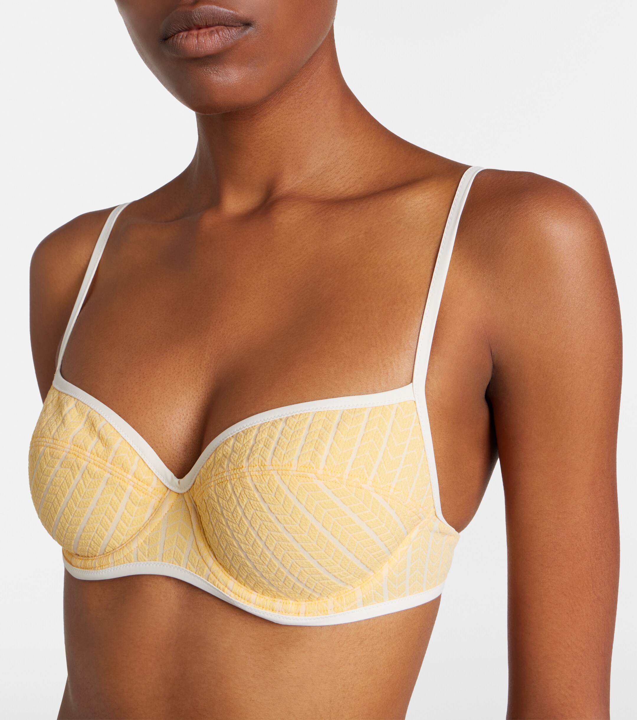 Eres Eres Coconut striped bikini top