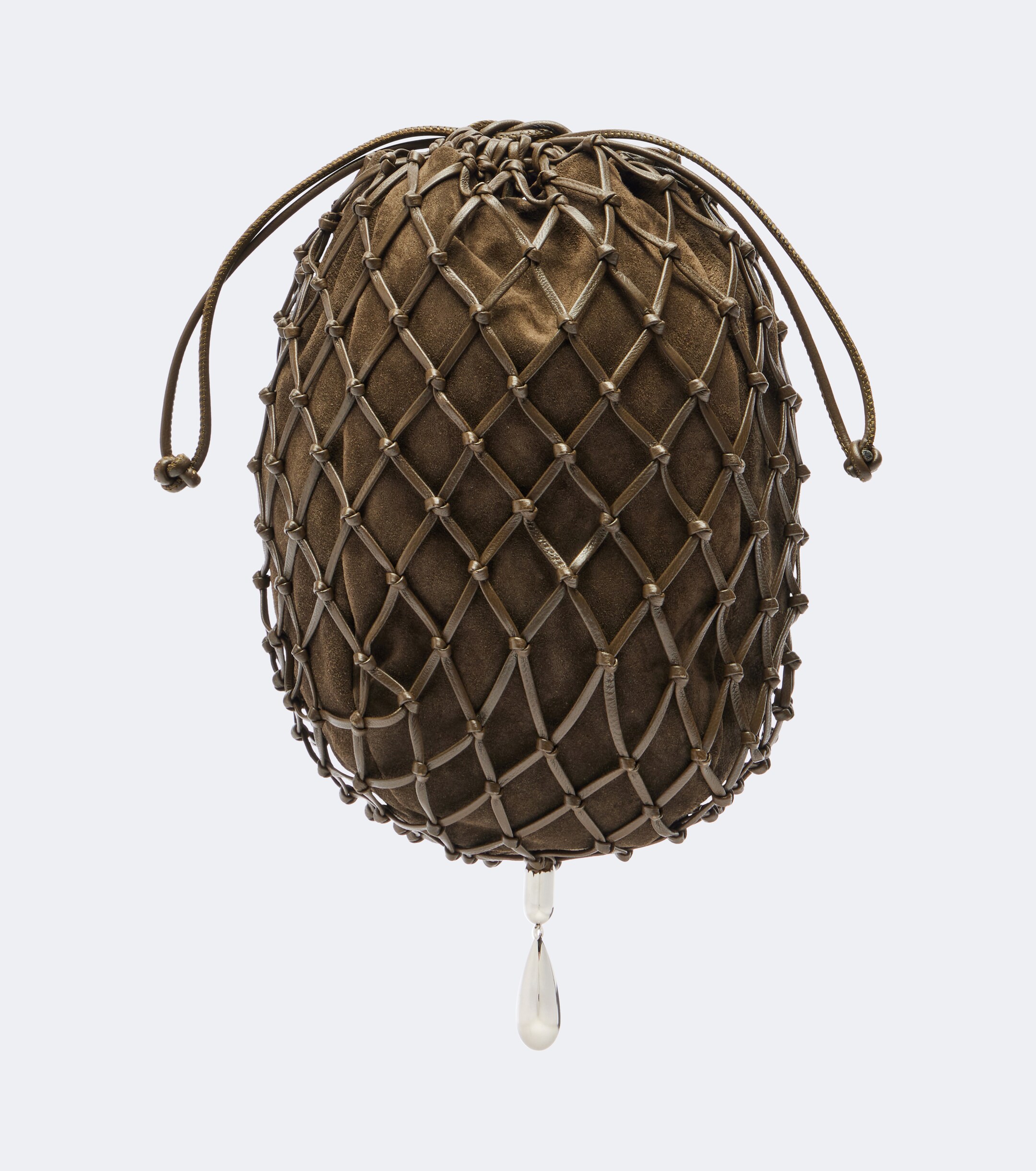 Savette Macramé Small leather pouch