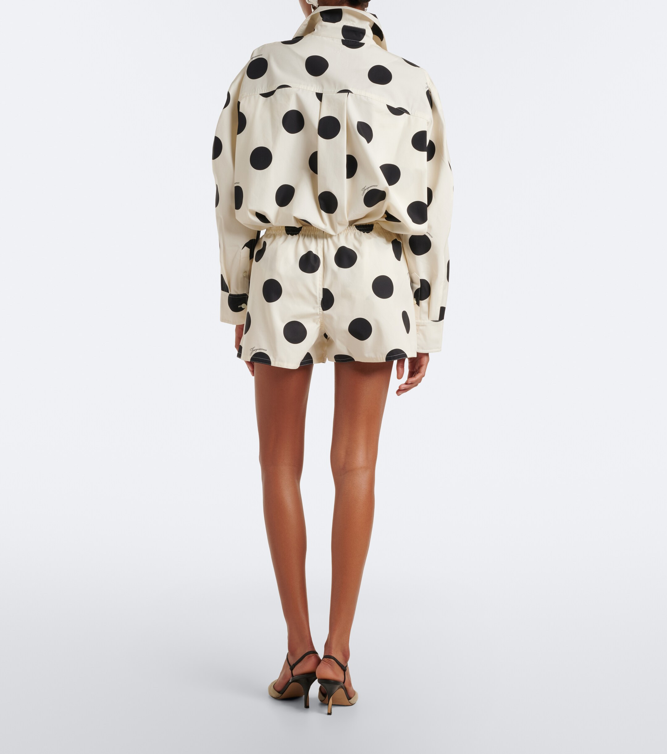 Jacquemus Jacquemus Amelo polka-dot cotton shorts