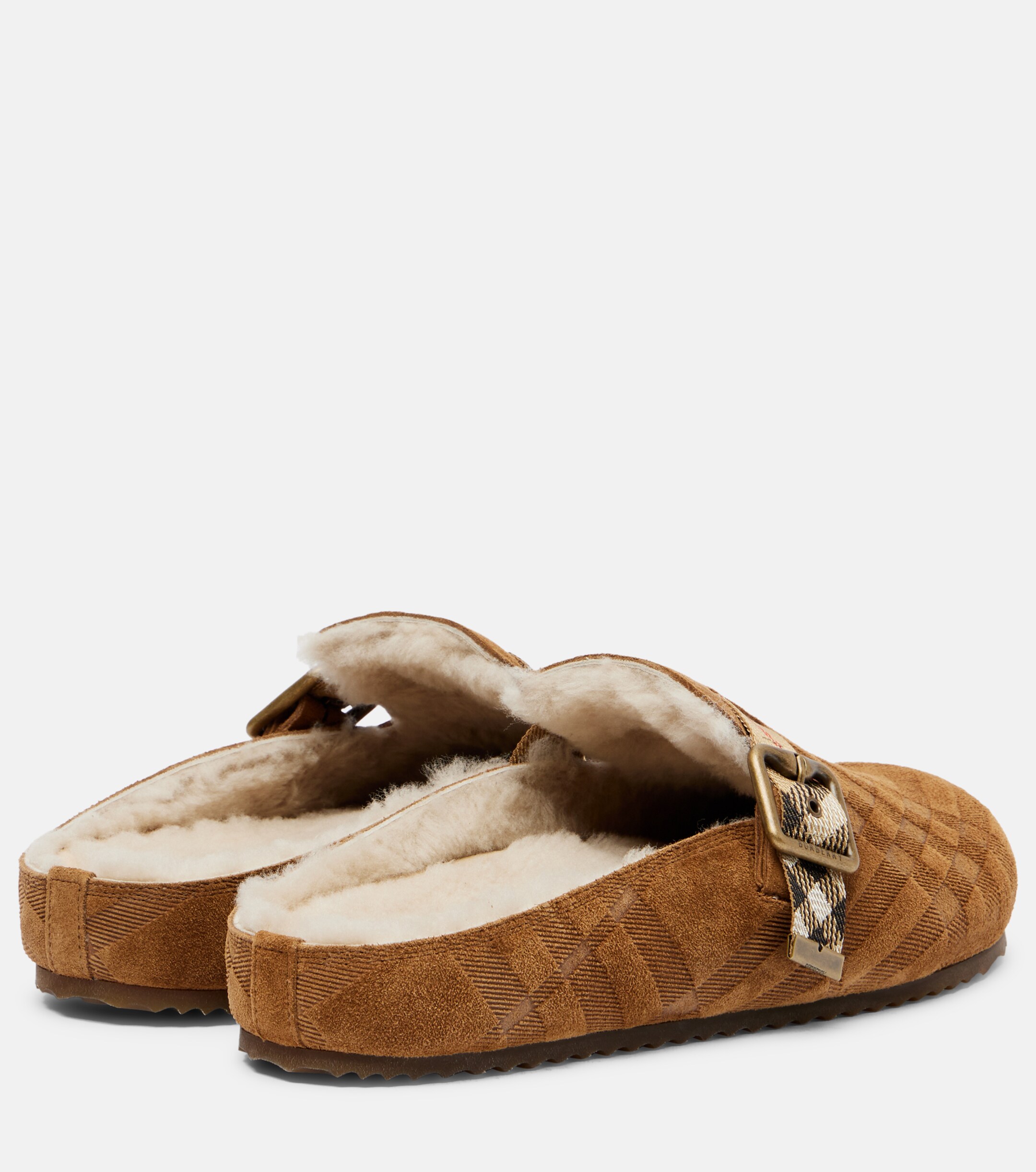 Burberry Burberry Urchin shearling-lined suede clogs