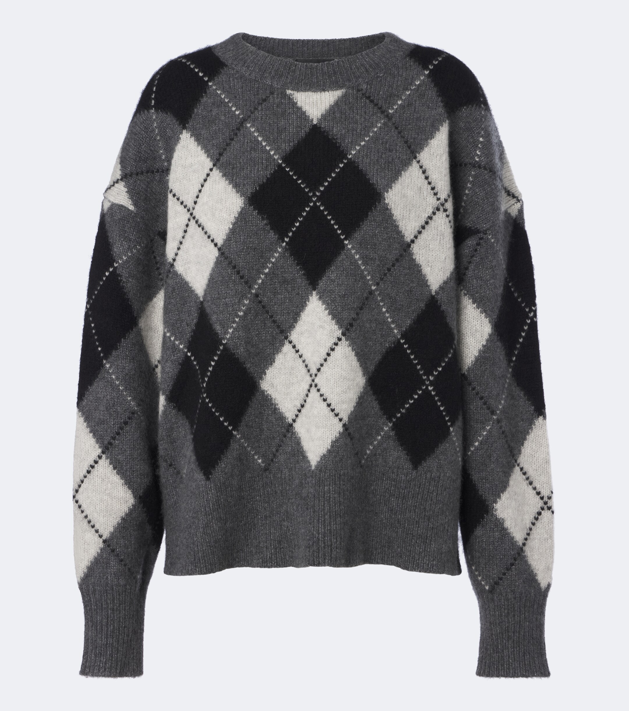 Nili Lotan Nili Lotan Donnika argyle cashmere and silk sweater