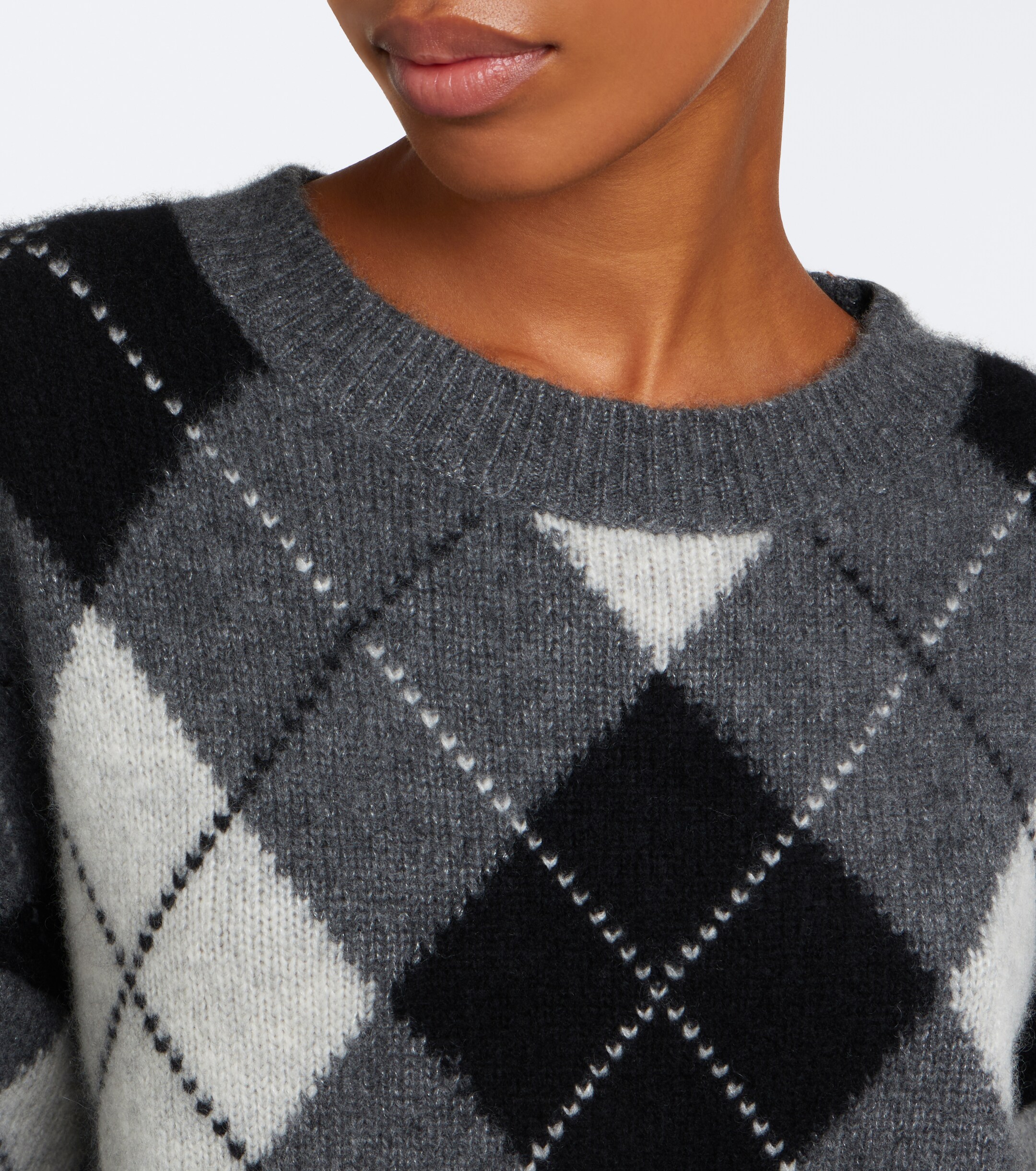 Nili Lotan Nili Lotan Donnika argyle cashmere and silk sweater