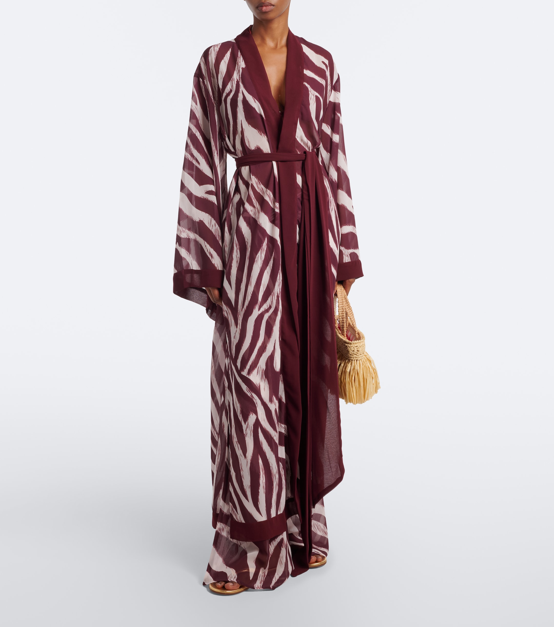 Bananhot Bananhot Jim zebra-print beach cover-up