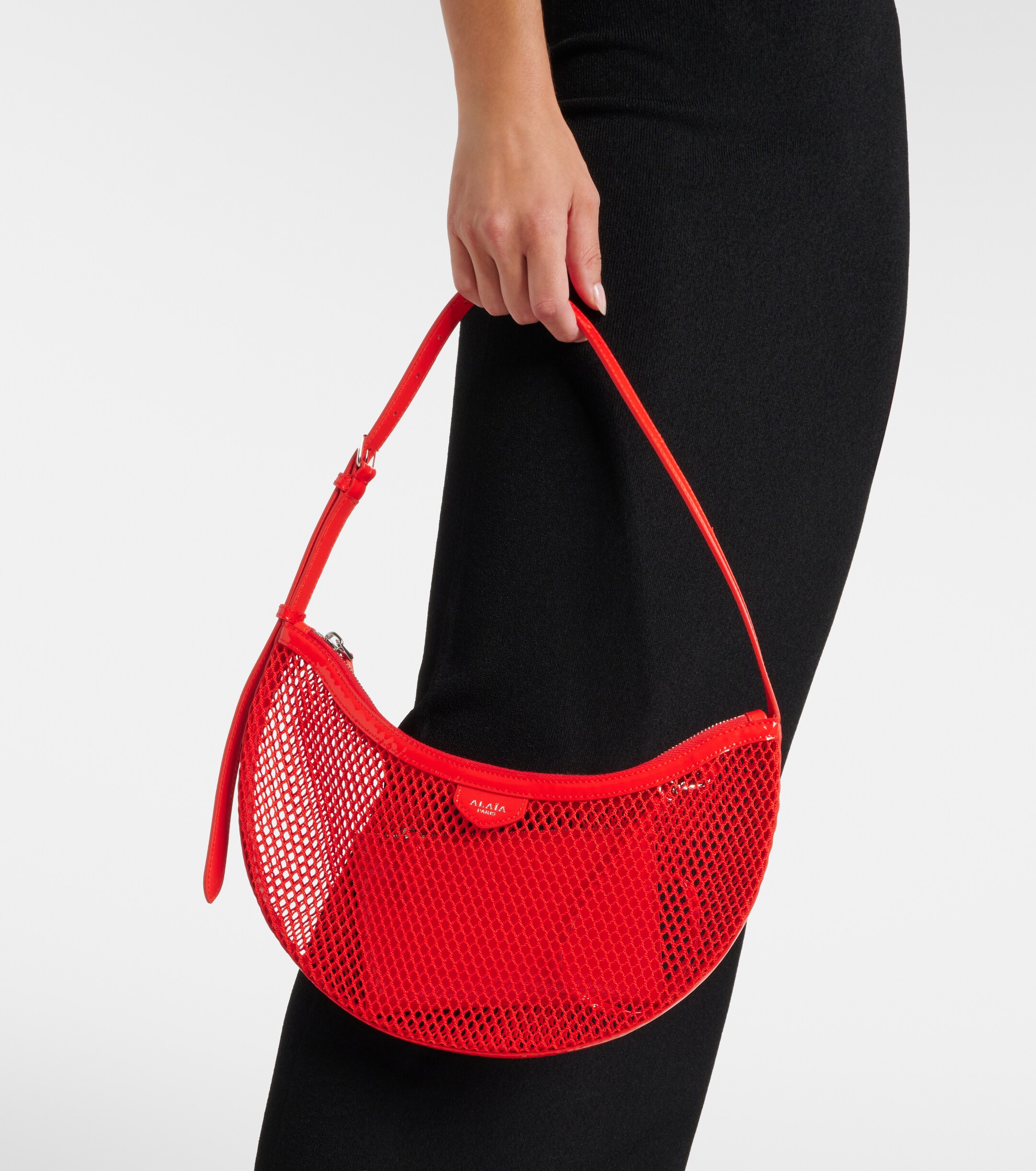 Alaïa One Piece Demi Lune mesh shoulder bag