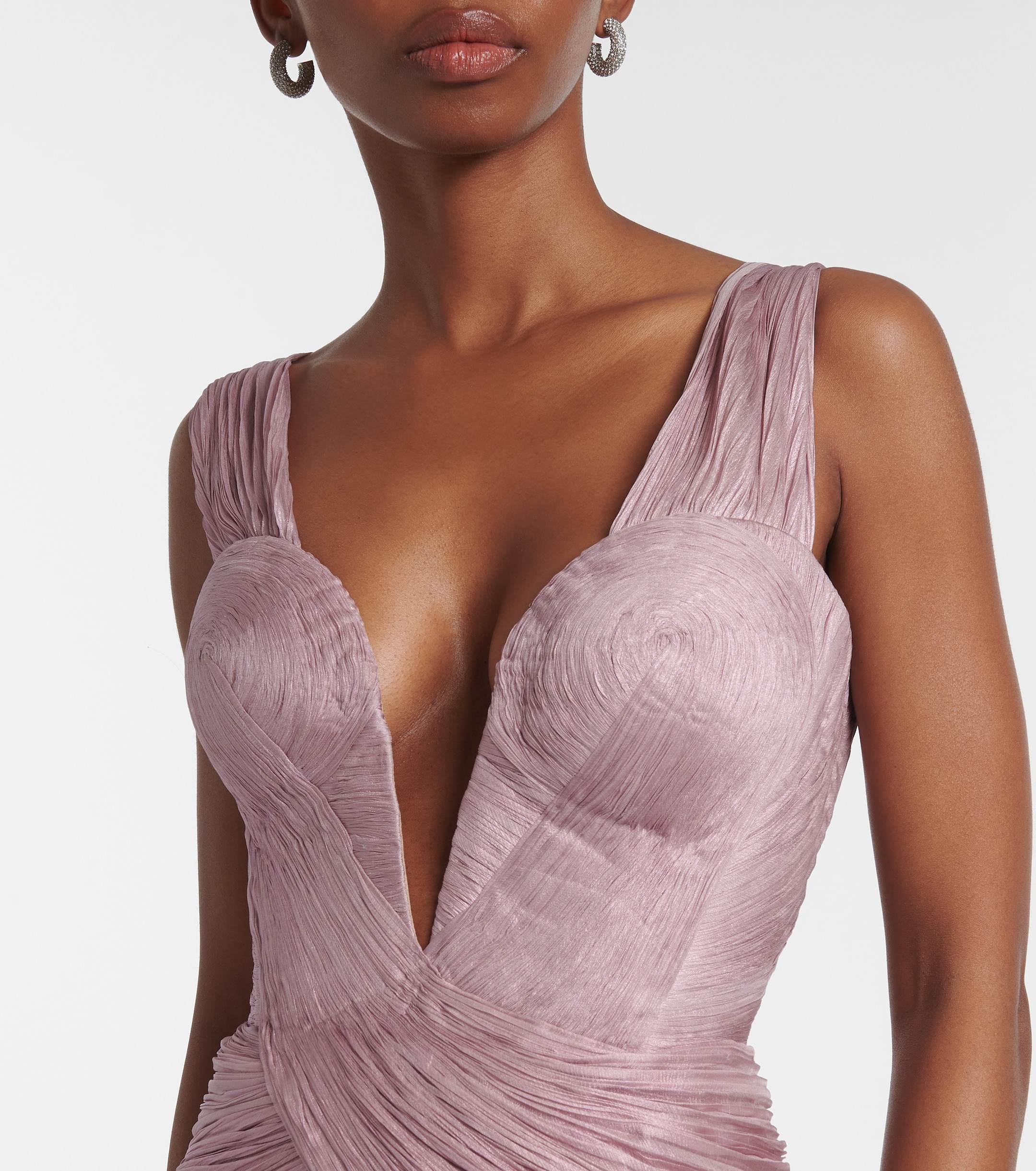 strapless open back dress Stephanie