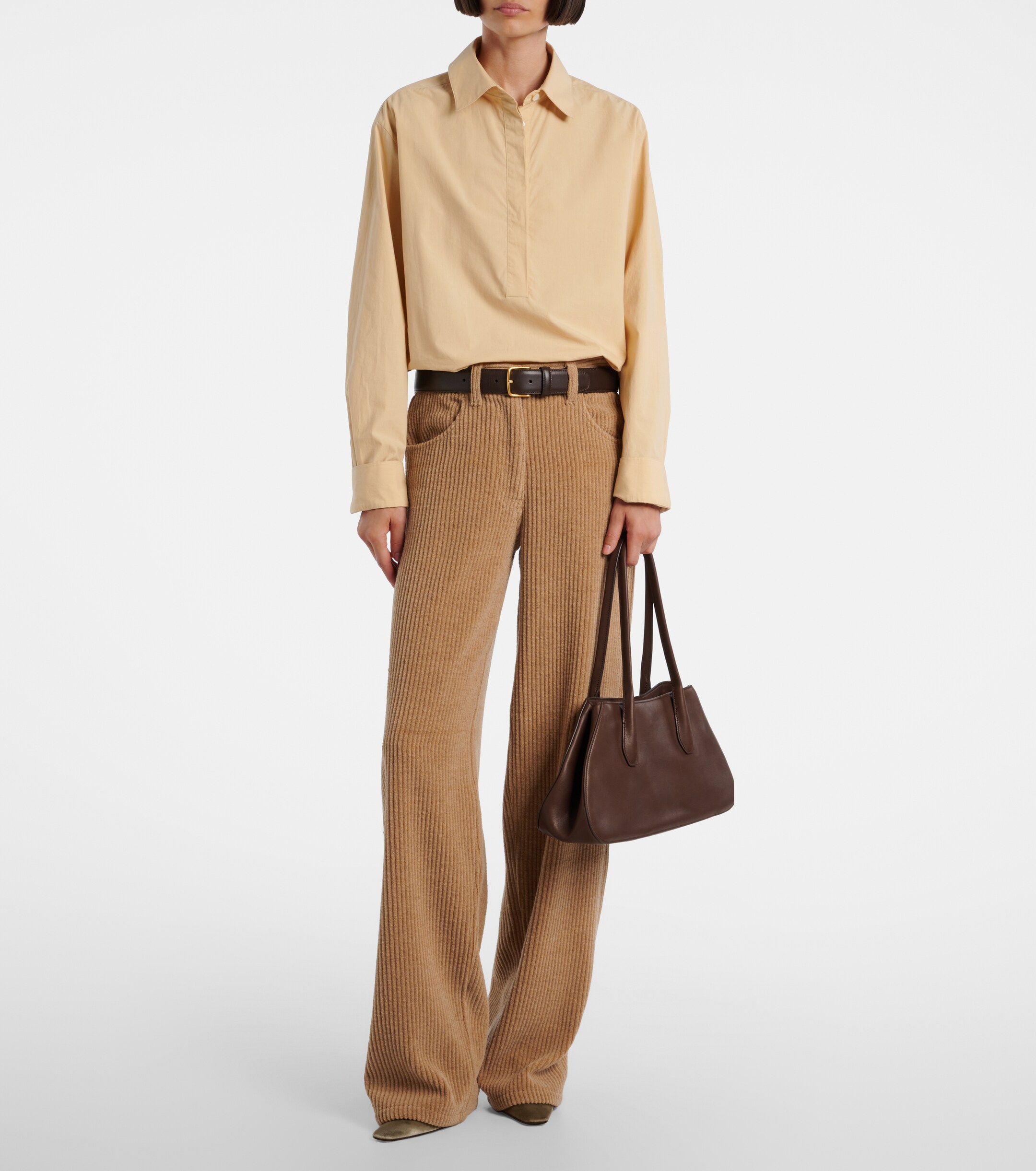 The Row Alger Medium leather shoulder bag
