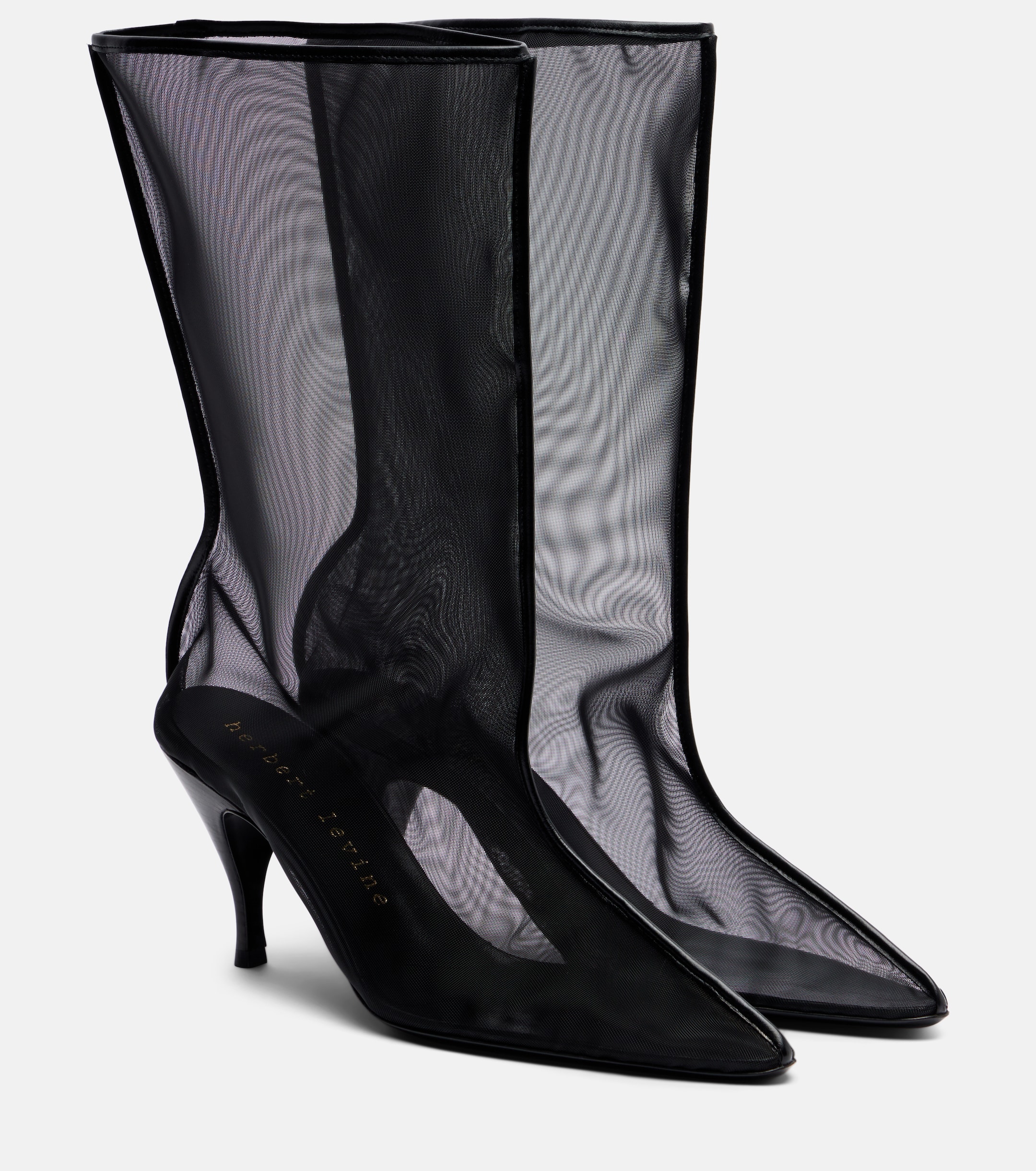 Herbert Levine Drawing A Blank 80 mesh mid-calf boots