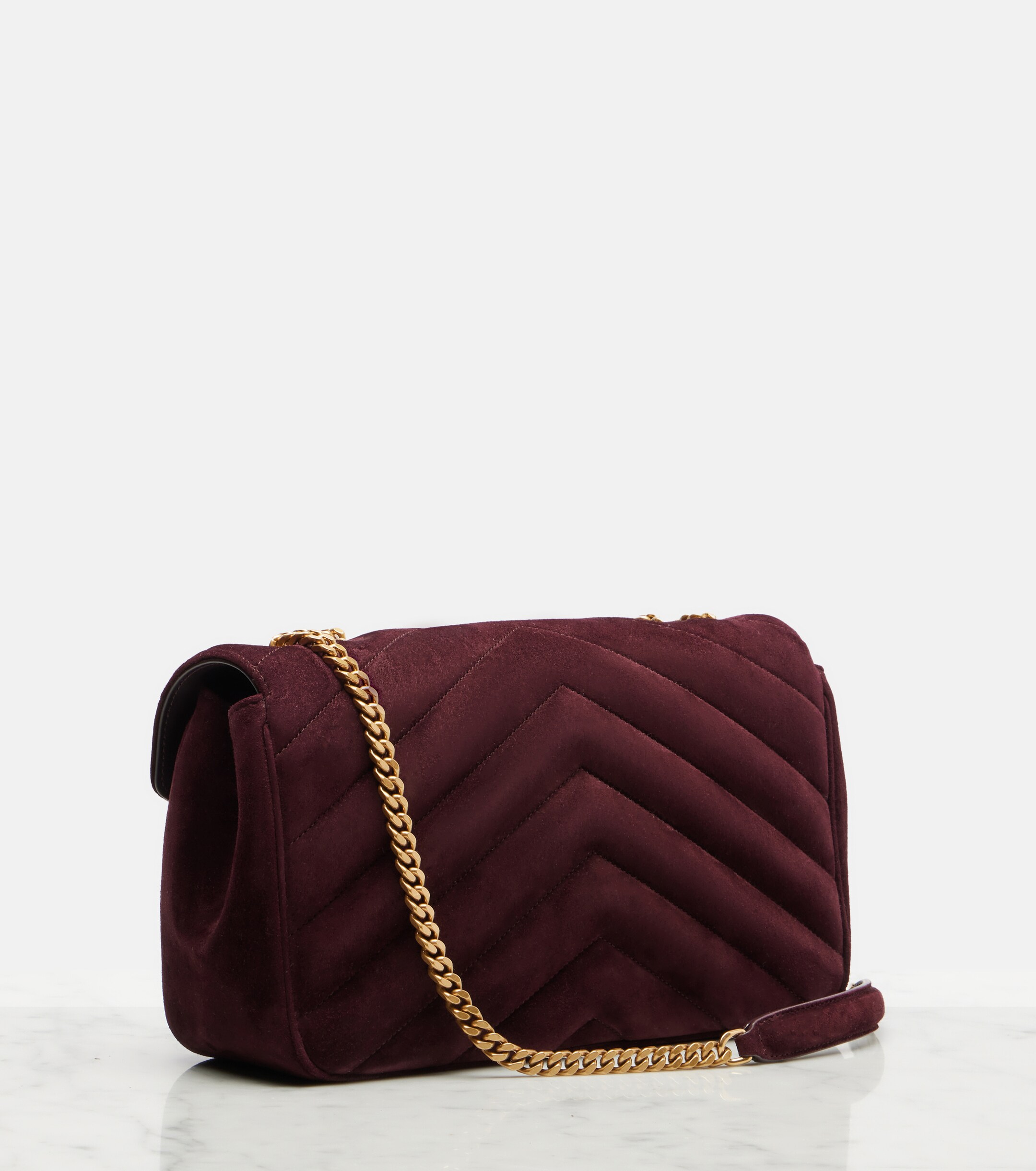 Saint Laurent Loulou Medium suede shoulder bag