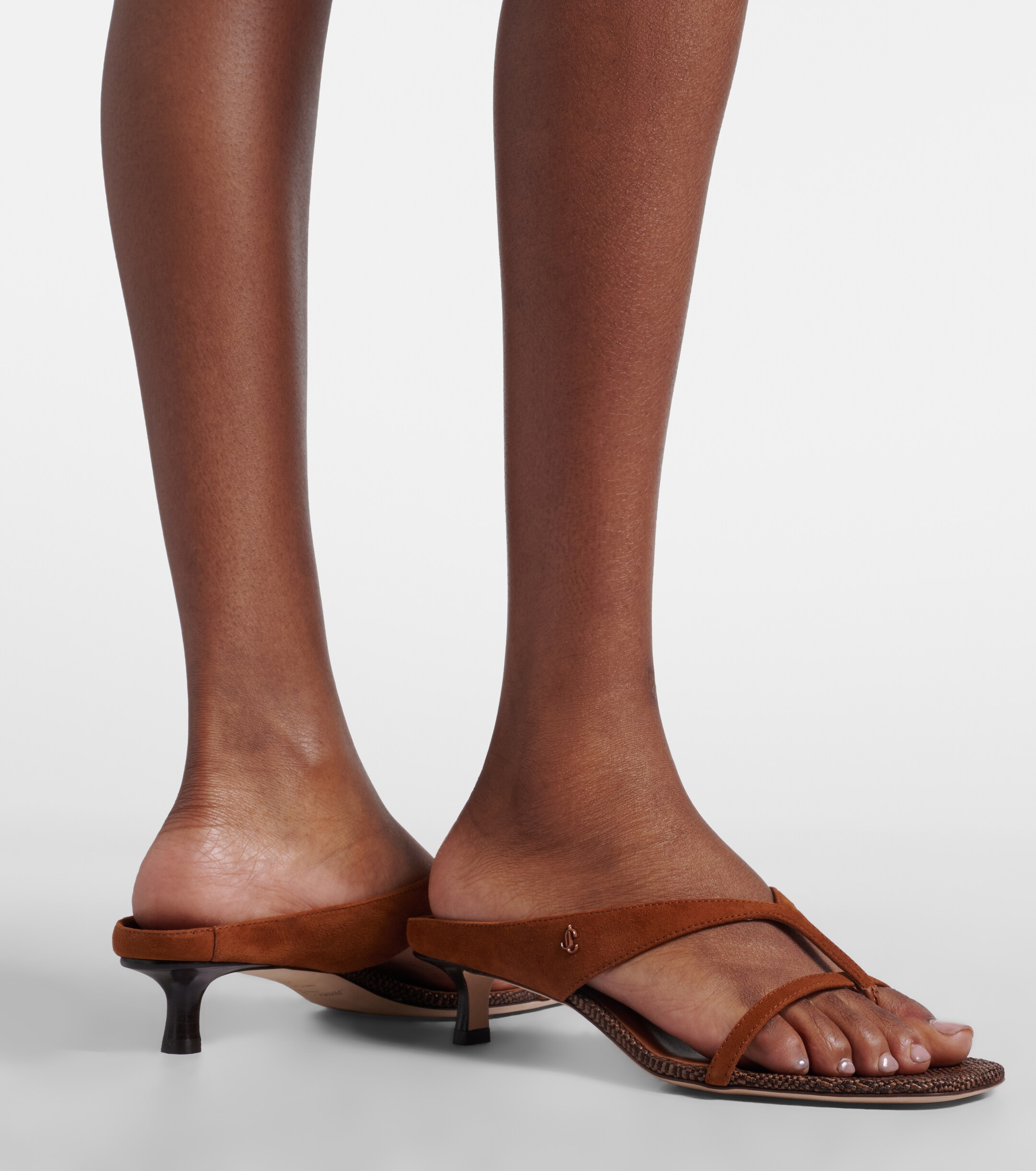 JIMMY CHOO Jimmy Choo Emeri suede thong sandals
