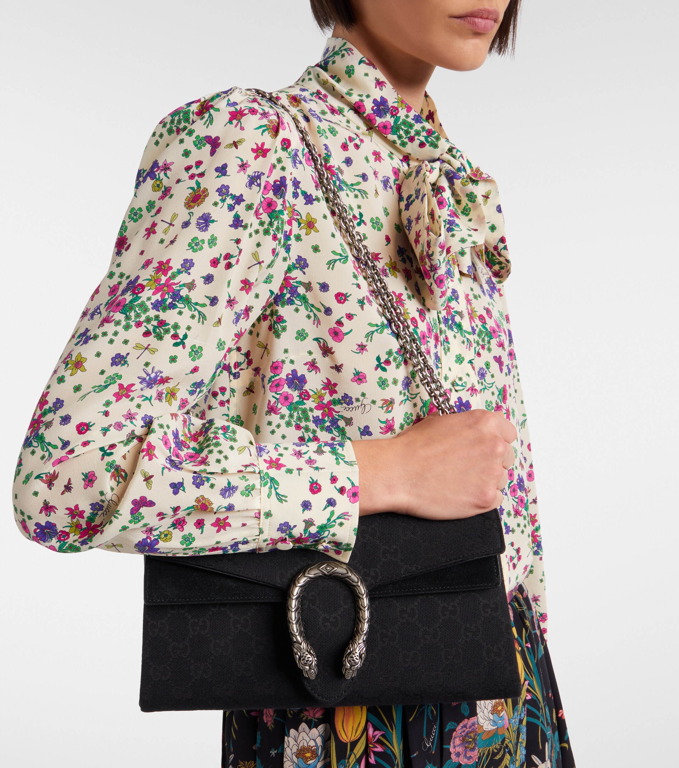 Gucci Dionysus Small GG canvas shoulder bag