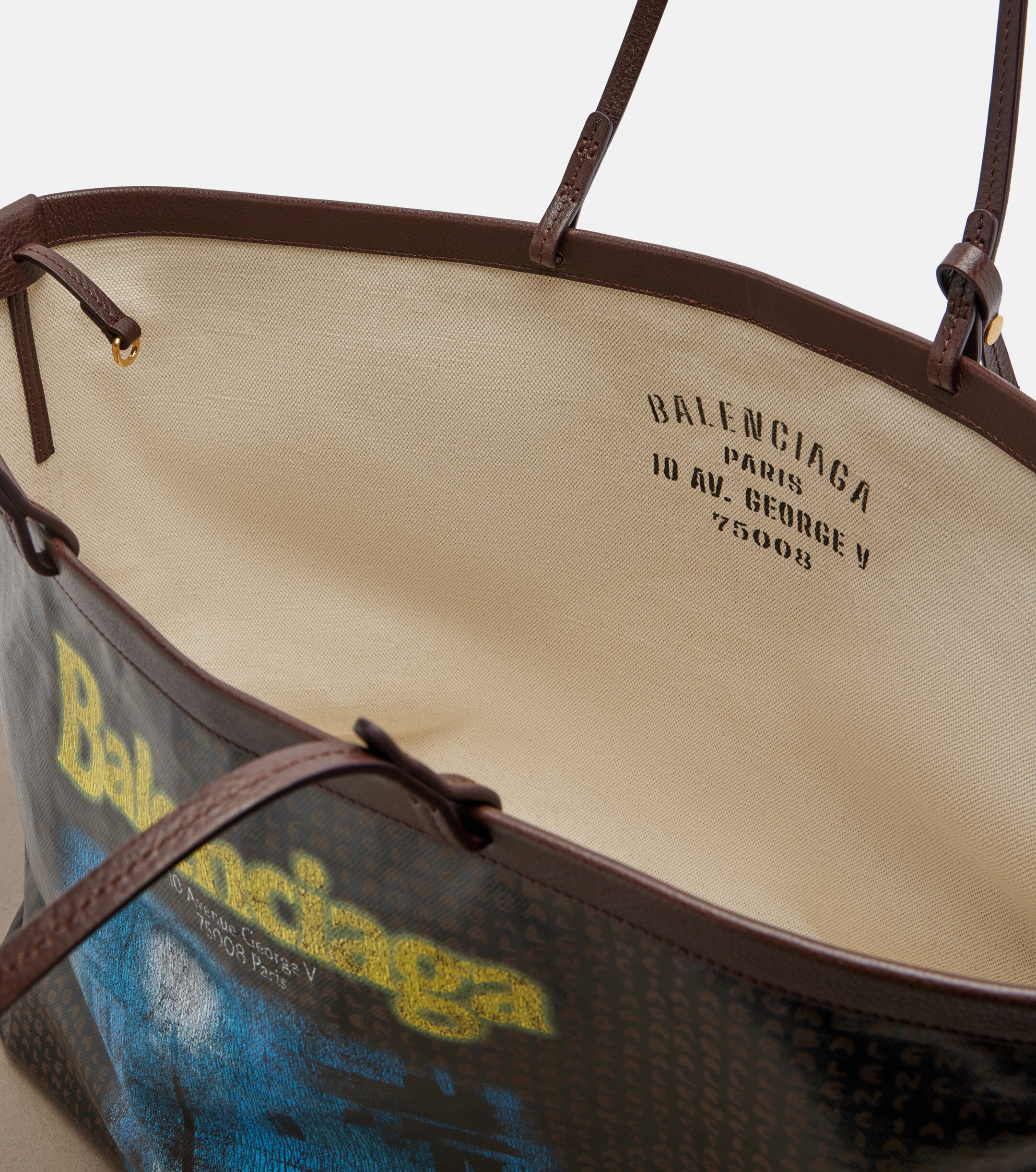 Balenciaga Select Large leather tote bag