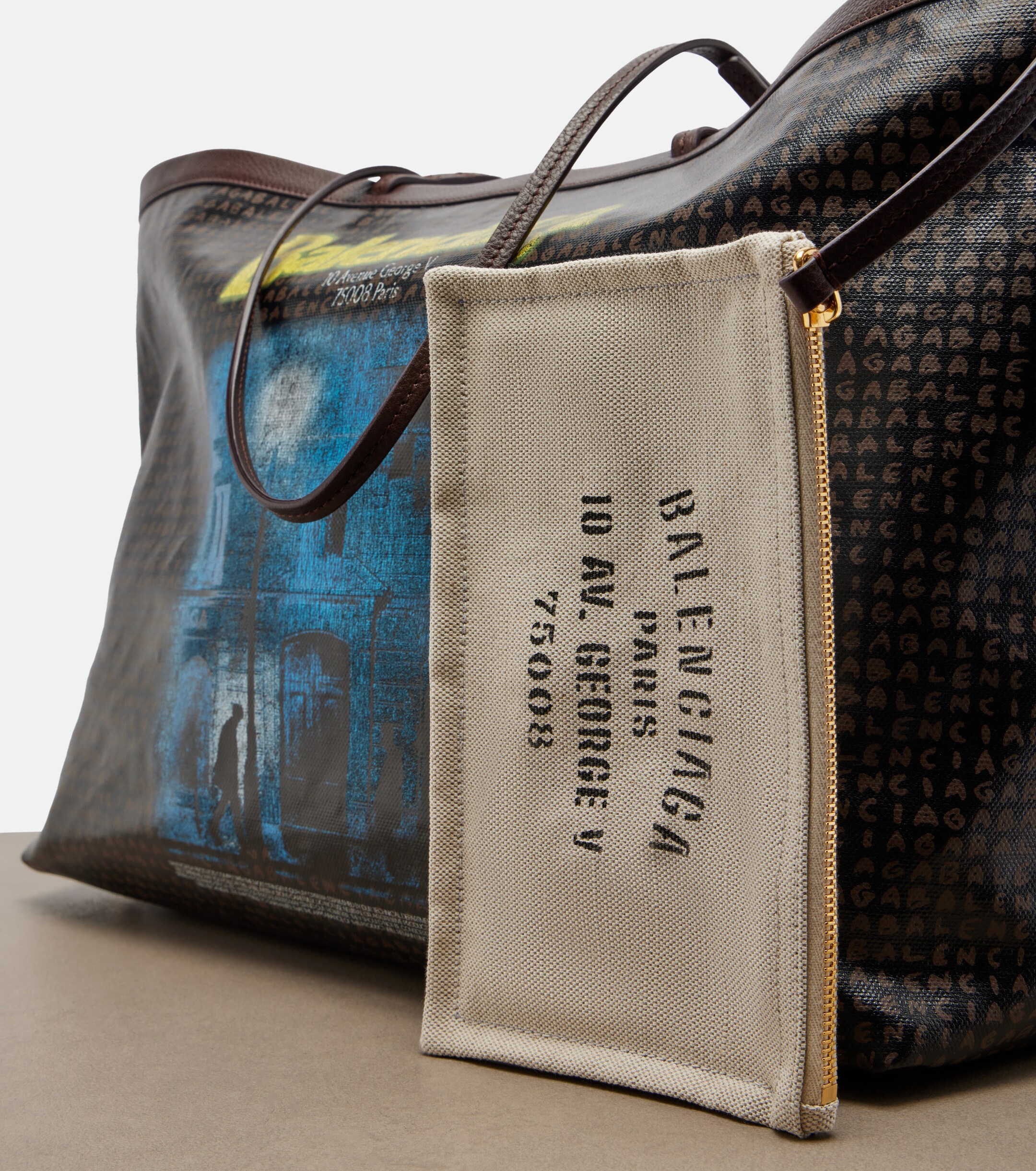 Balenciaga Select Large leather tote bag