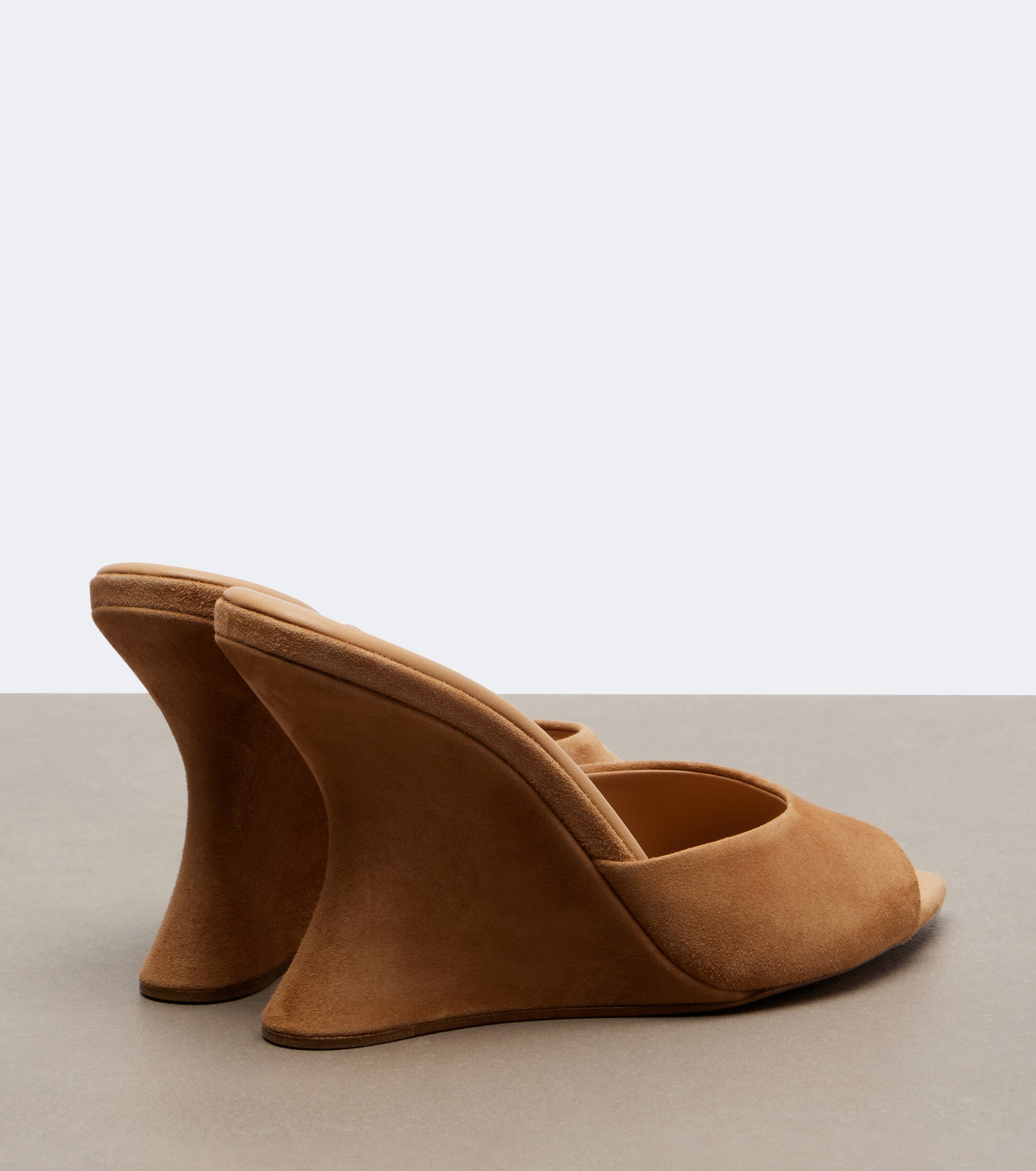 AQUAZZURA Aquazzura Bisous suede wedge mules