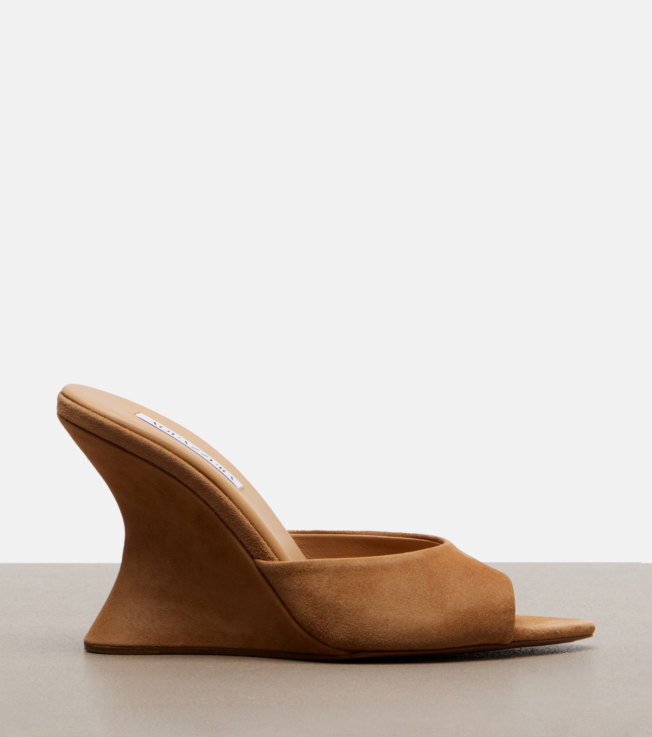 AQUAZZURA Aquazzura Bisous suede wedge mules