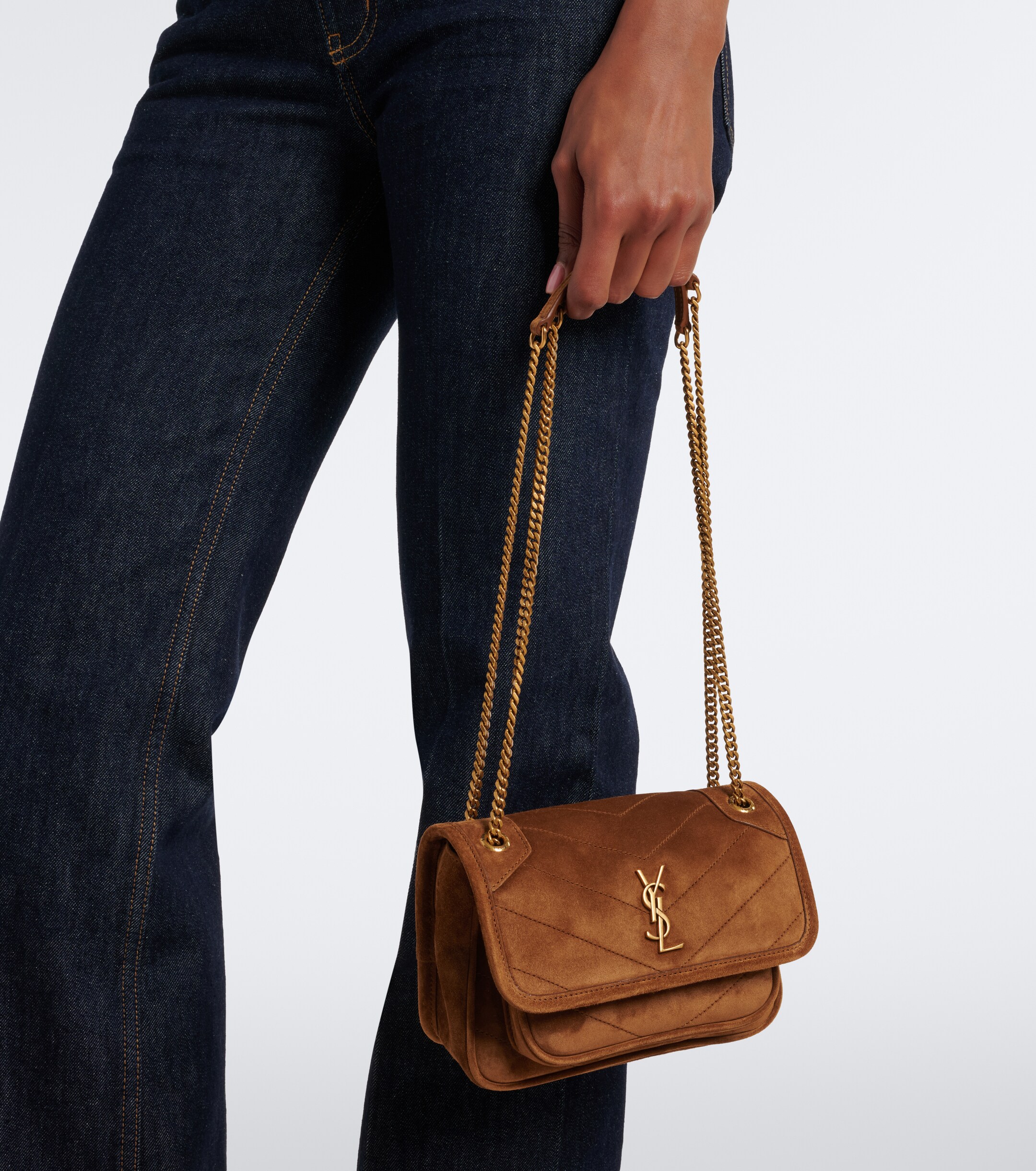 Saint Laurent Niki Mini suede shoulder bag