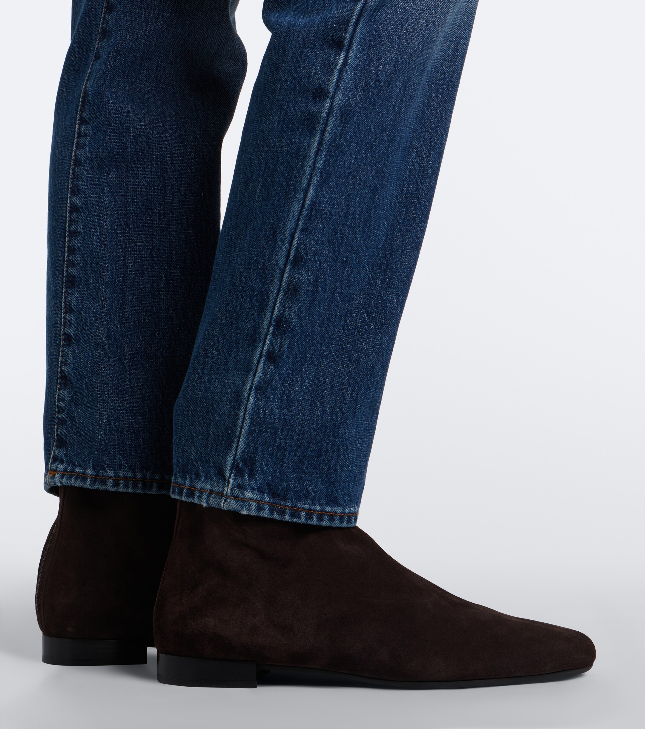 TOTEME Toteme Shearling-lined suede ankle boots