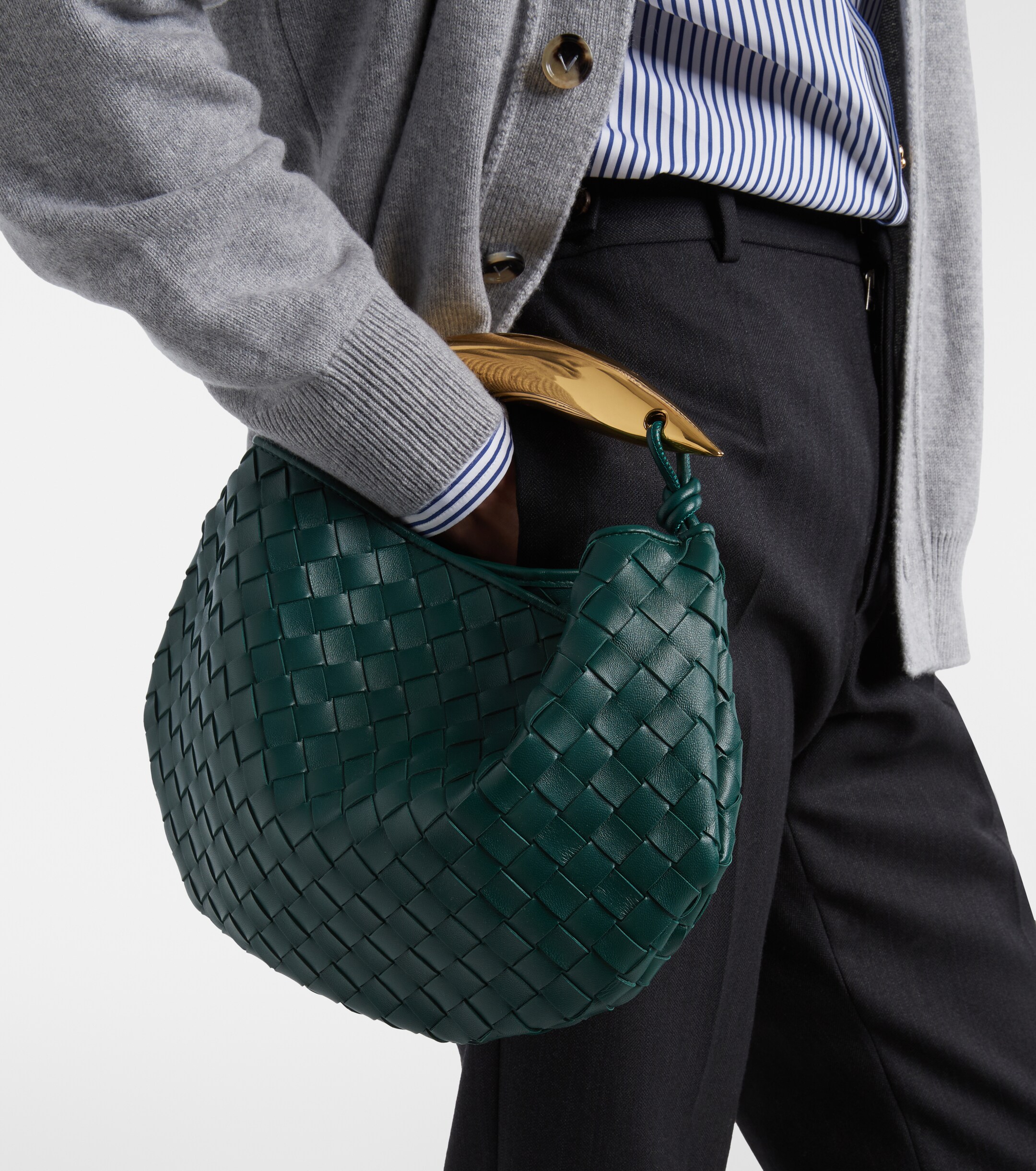 Bottega Veneta Sardine Intrecciato leather shoulder bag