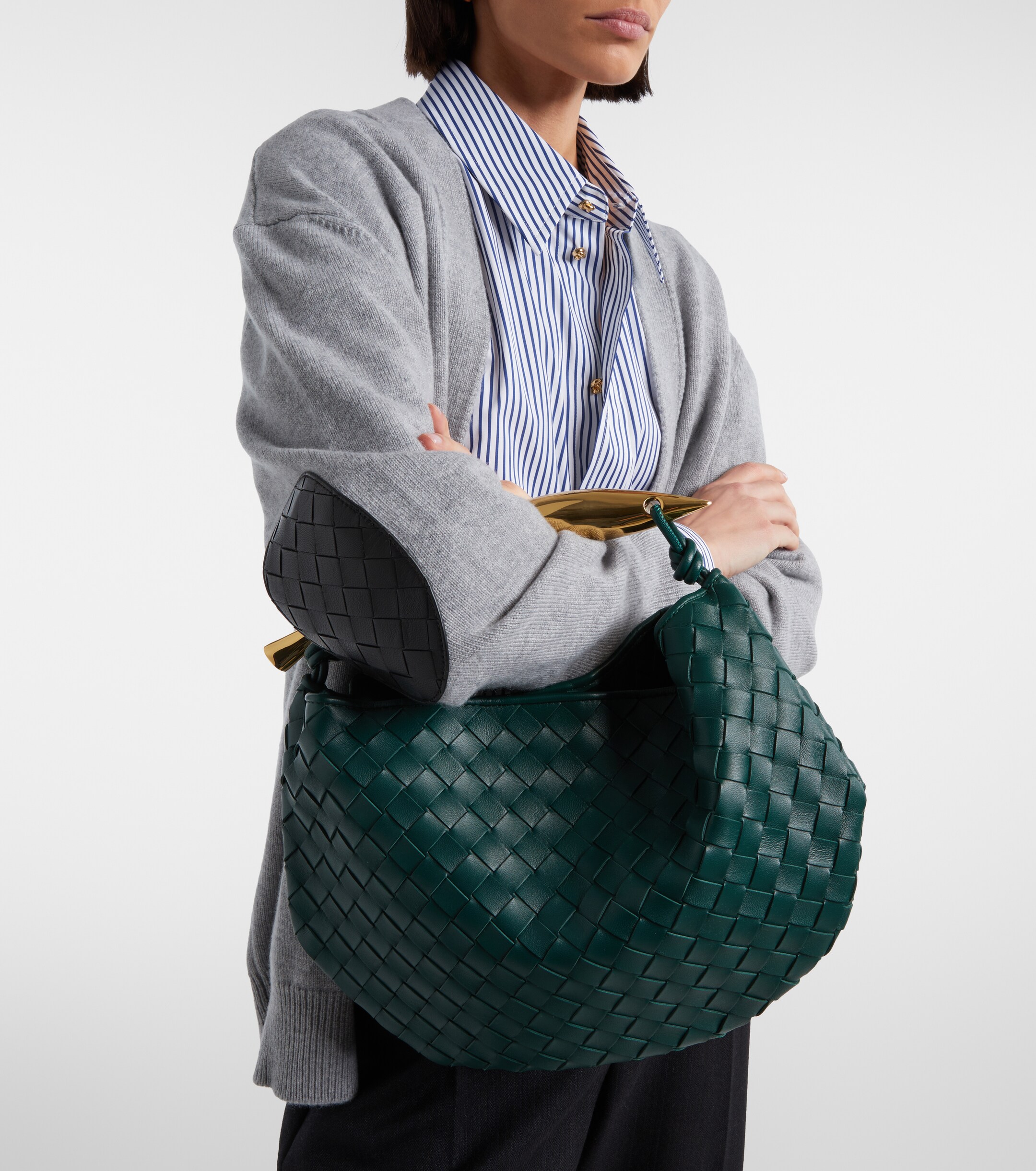 Bottega Veneta Sardine Intrecciato leather shoulder bag