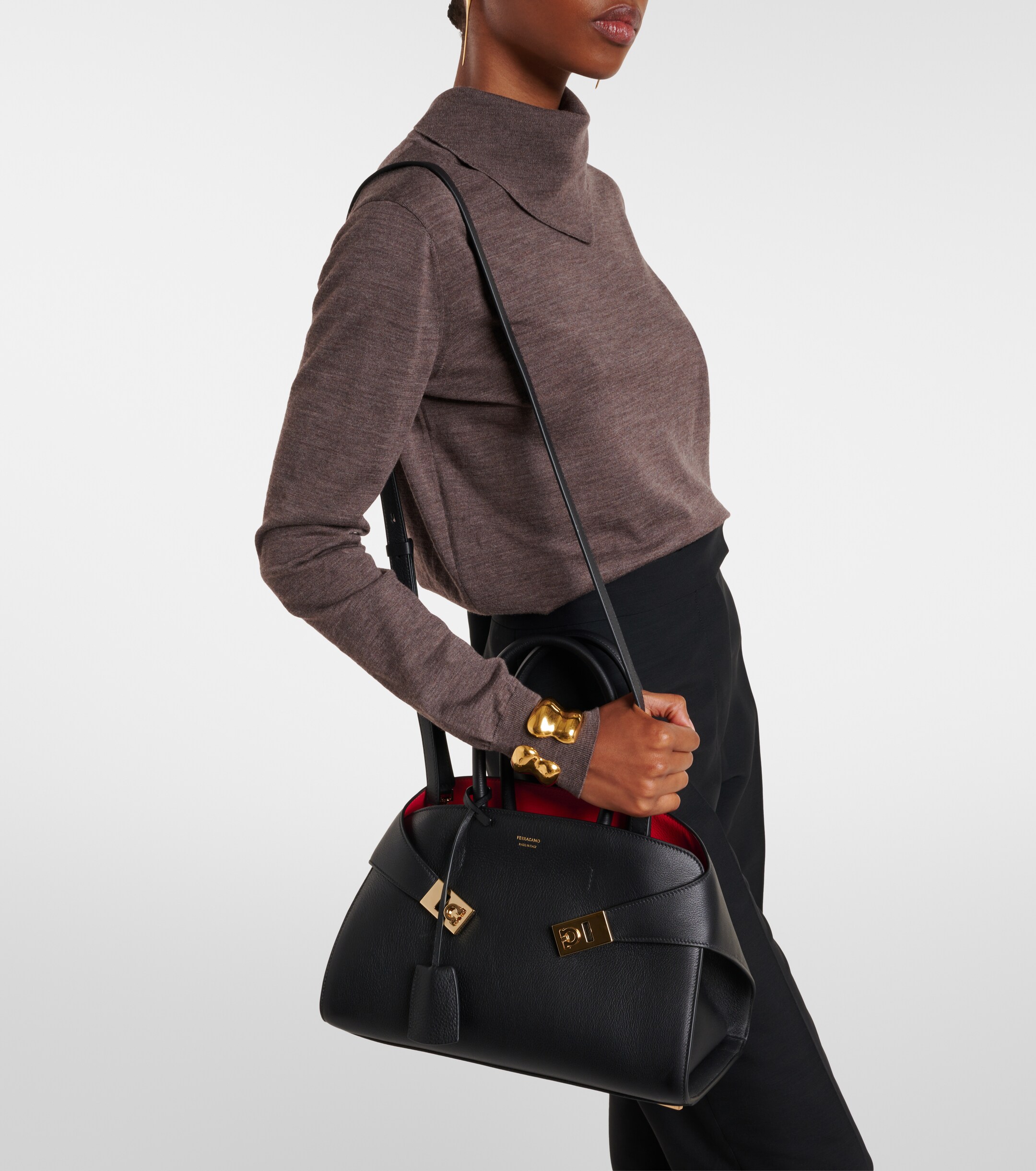 Ferragamo Hug leather tote bag